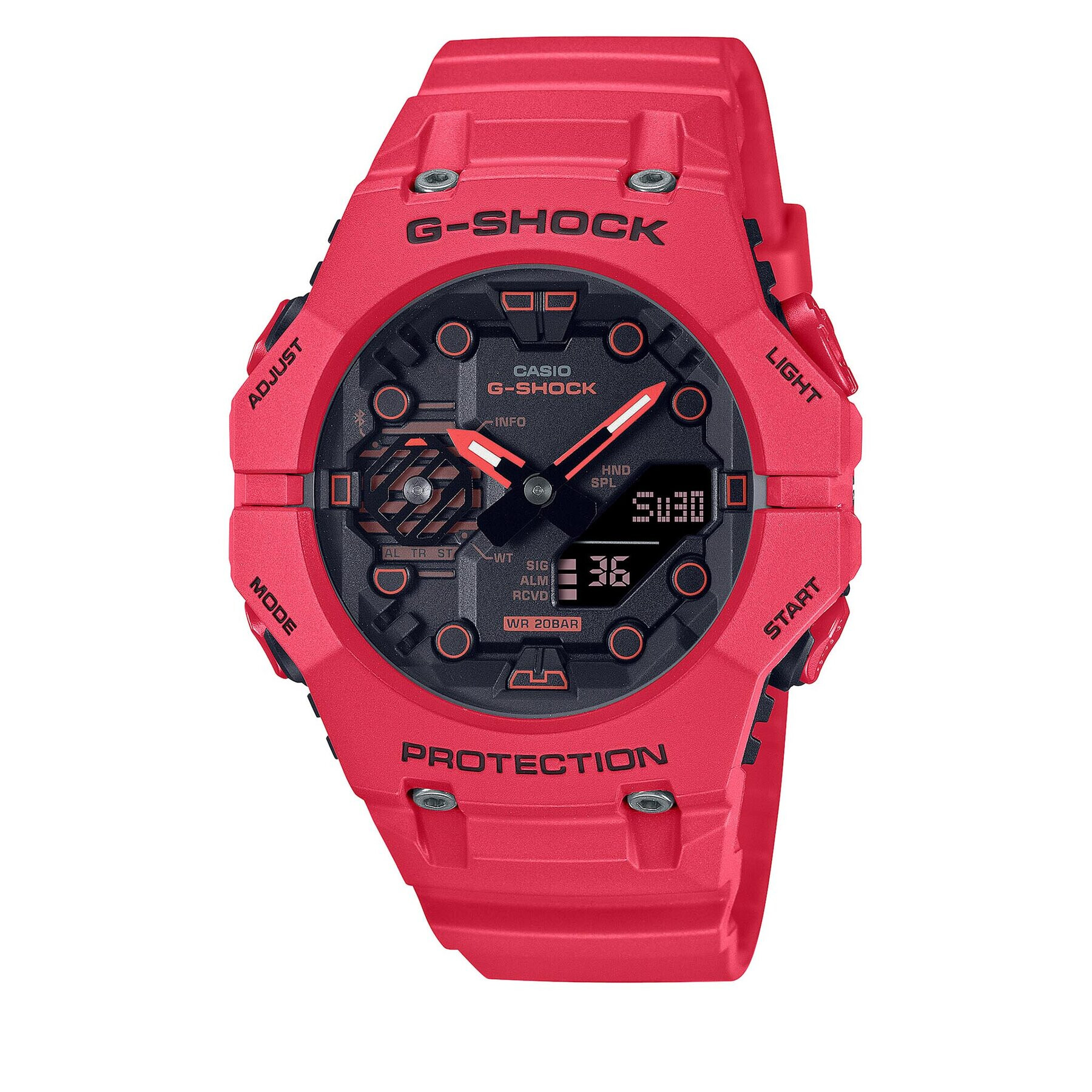 G-Shock Часовник GA-B001-4AER Червен - Pepit.bg