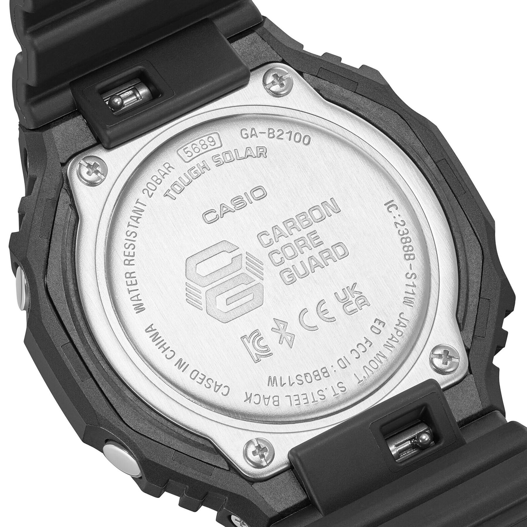 G-Shock Часовник GA-B2100-1A1ER Черен - Pepit.bg