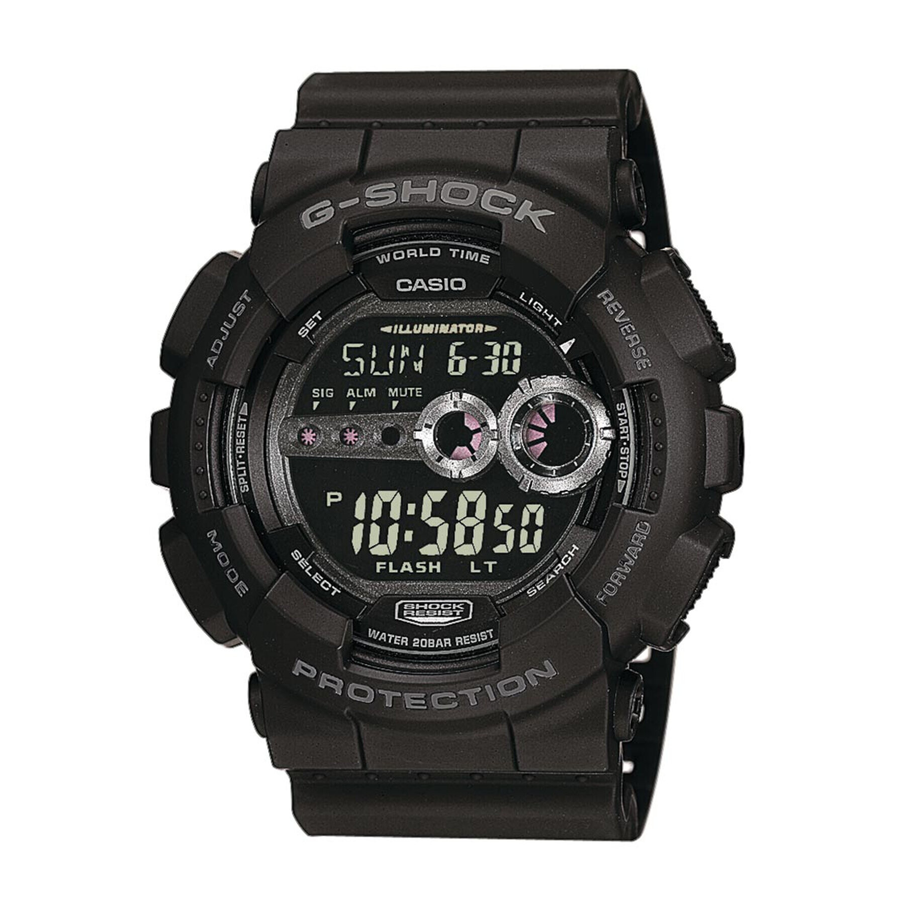 G-Shock Часовник GD-100-1BER Черен - Pepit.bg