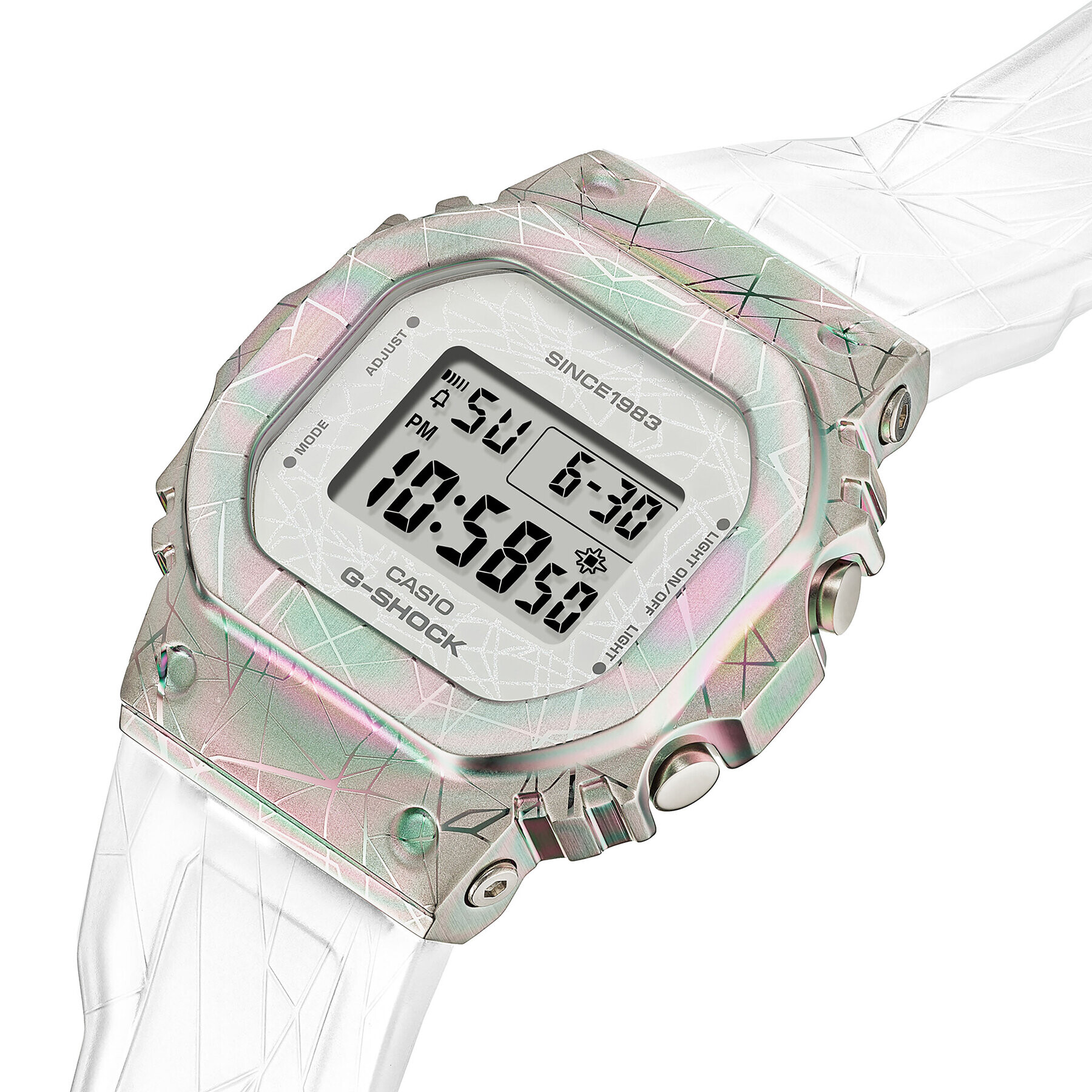 G-Shock Часовник GM-S5640GEM-7ER Бял - Pepit.bg