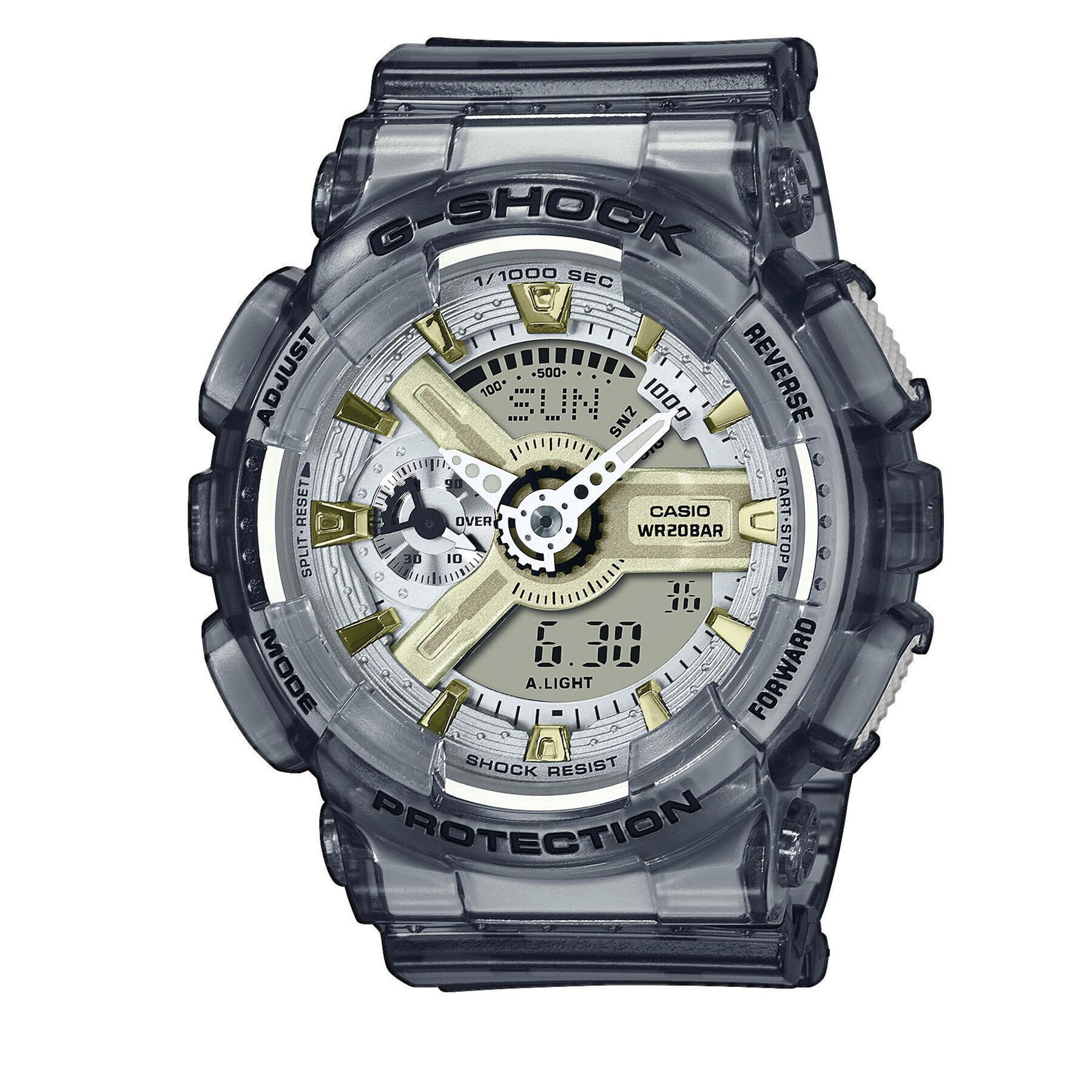 G-Shock Часовник GMA-S110GS-8AER Сив - Pepit.bg