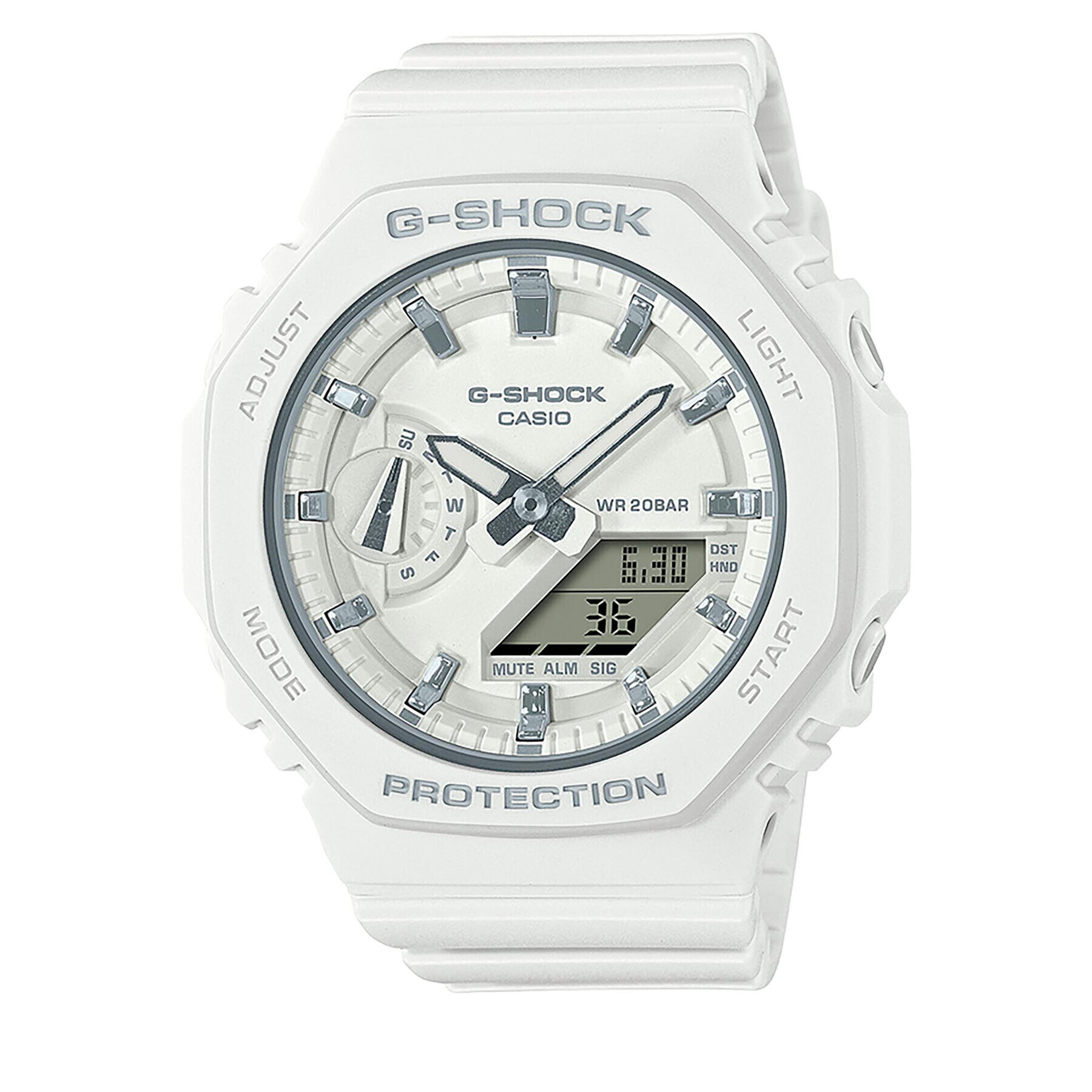 G-Shock Часовник GMA-S2100-7AER Бял - Pepit.bg