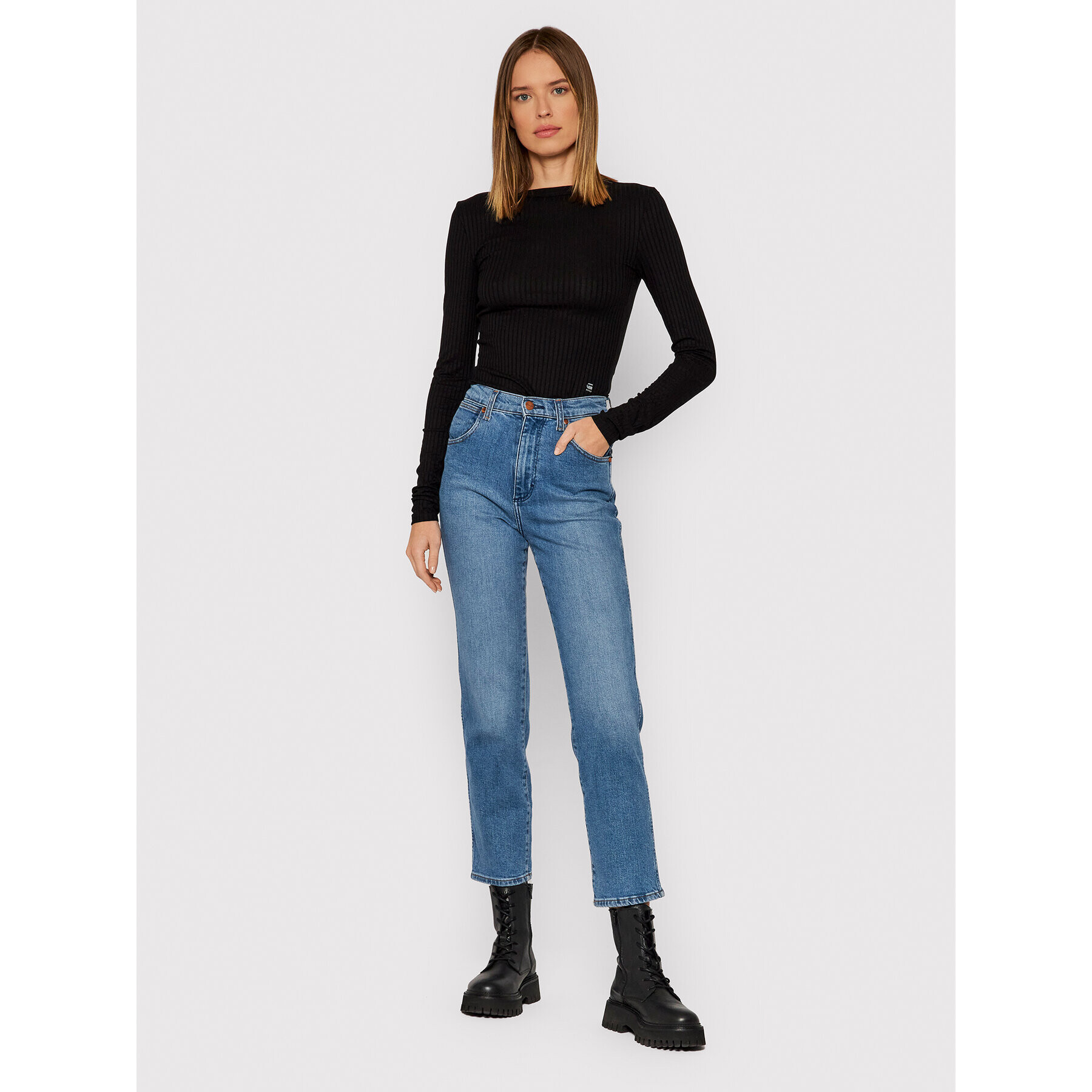 G-Star Raw Блуза Rib D19903-C794-6484 Черен Slim Fit - Pepit.bg