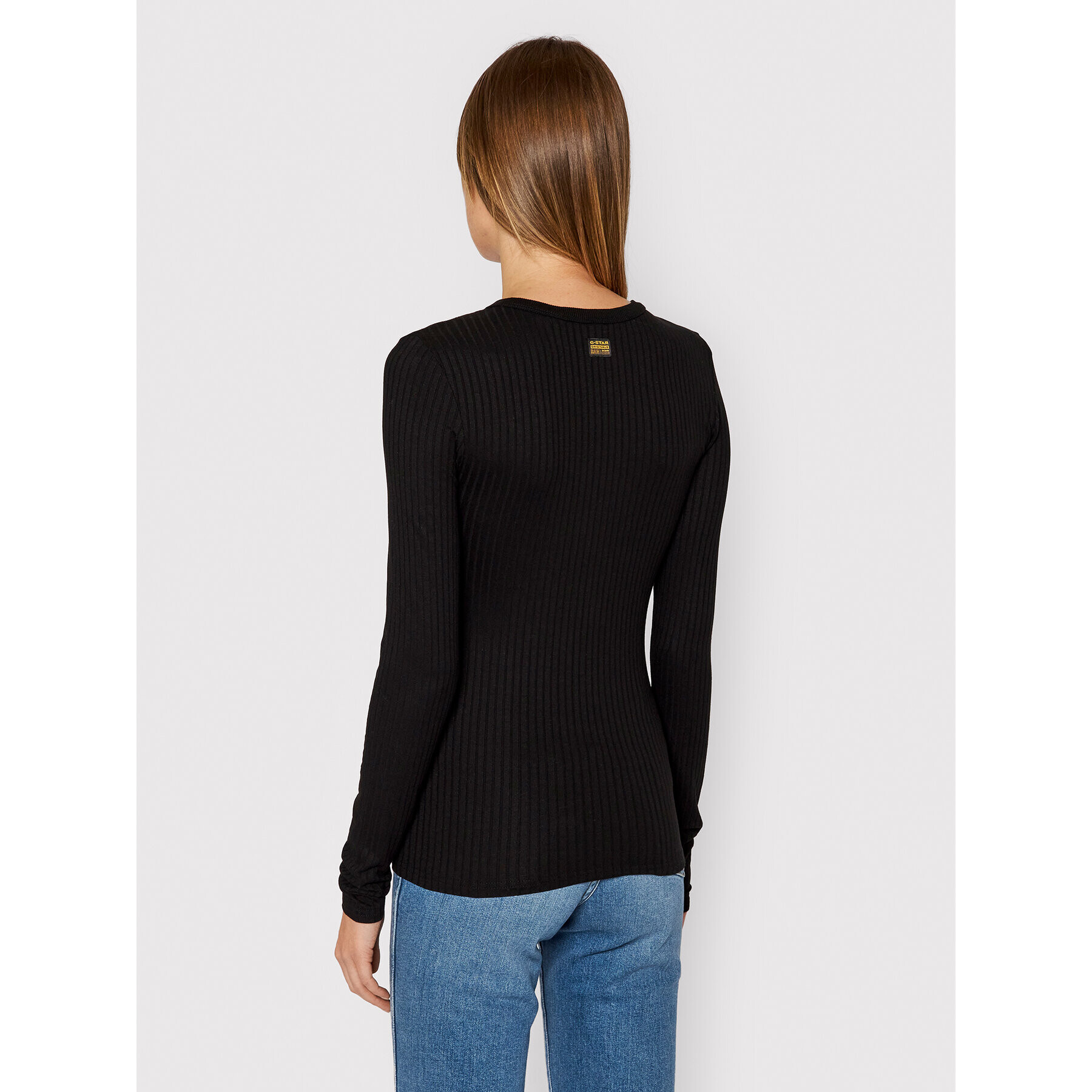 G-Star Raw Блуза Rib D19903-C794-6484 Черен Slim Fit - Pepit.bg
