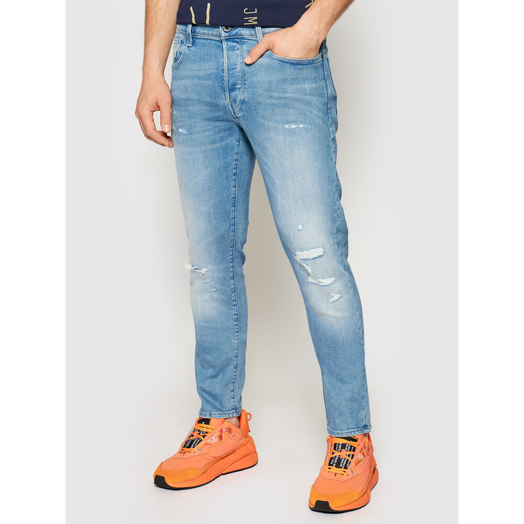 G-Star Raw Дънки 3301 51001-B631-C457 Син Slim Fit - Pepit.bg