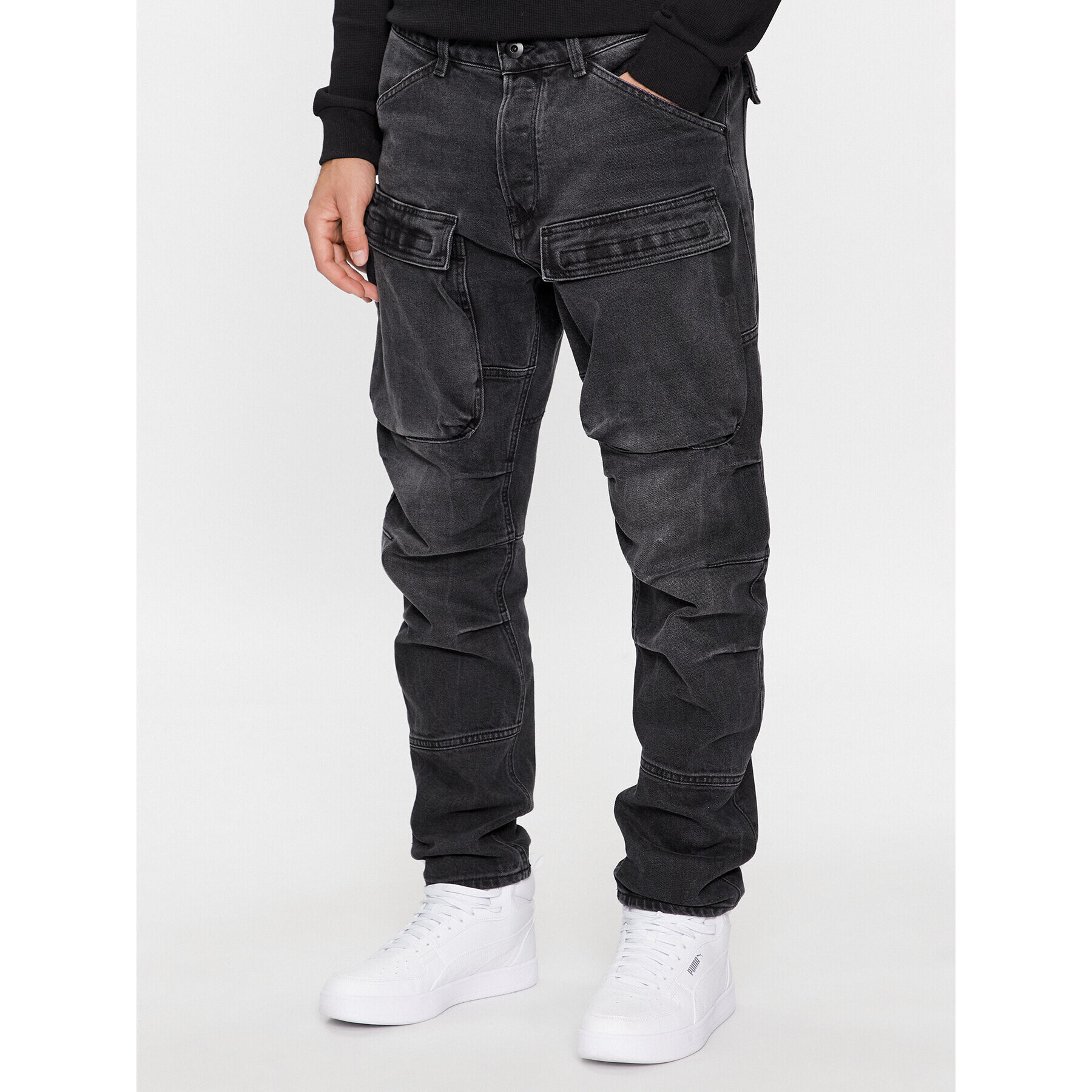 G-Star Raw Дънки 3D D23972-B479-G108 Черен Tapered Fit - Pepit.bg