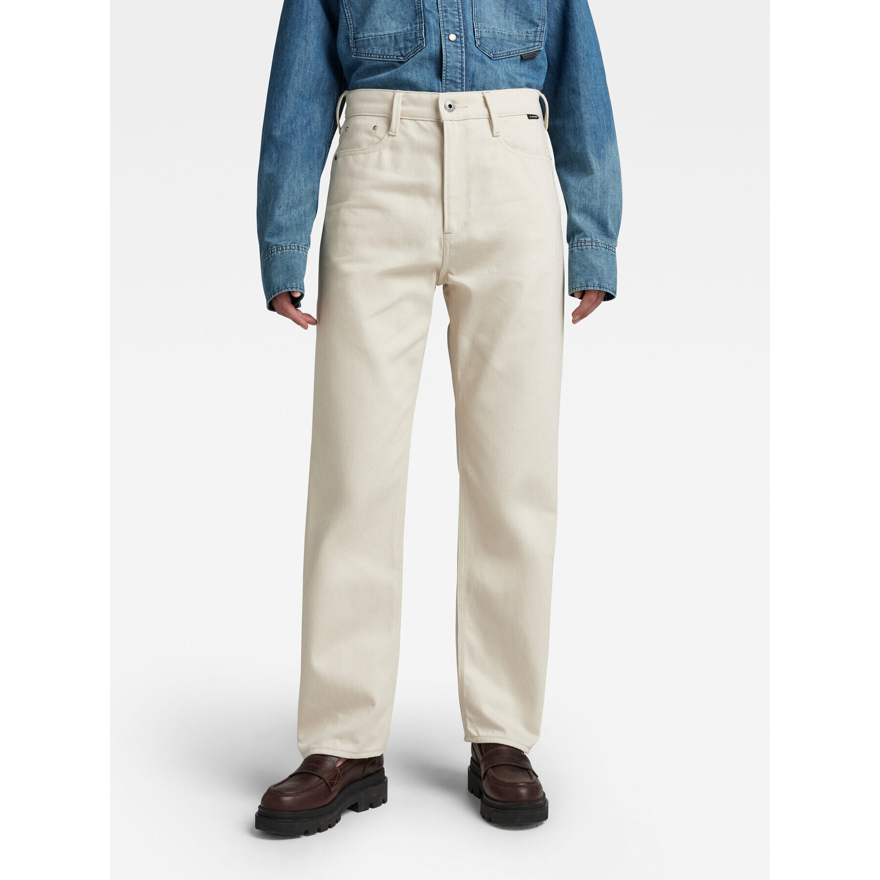 G-Star Raw Дънки D21081-D300-159 Екрю Loose Fit - Pepit.bg