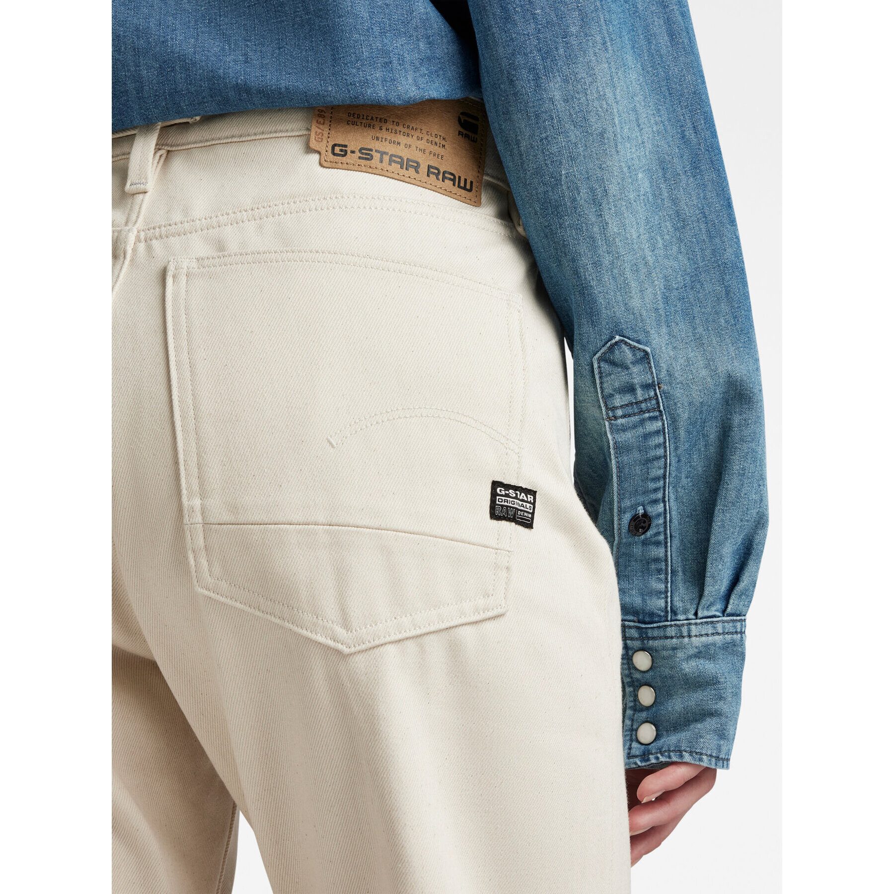 G-Star Raw Дънки D21081-D300-159 Екрю Loose Fit - Pepit.bg