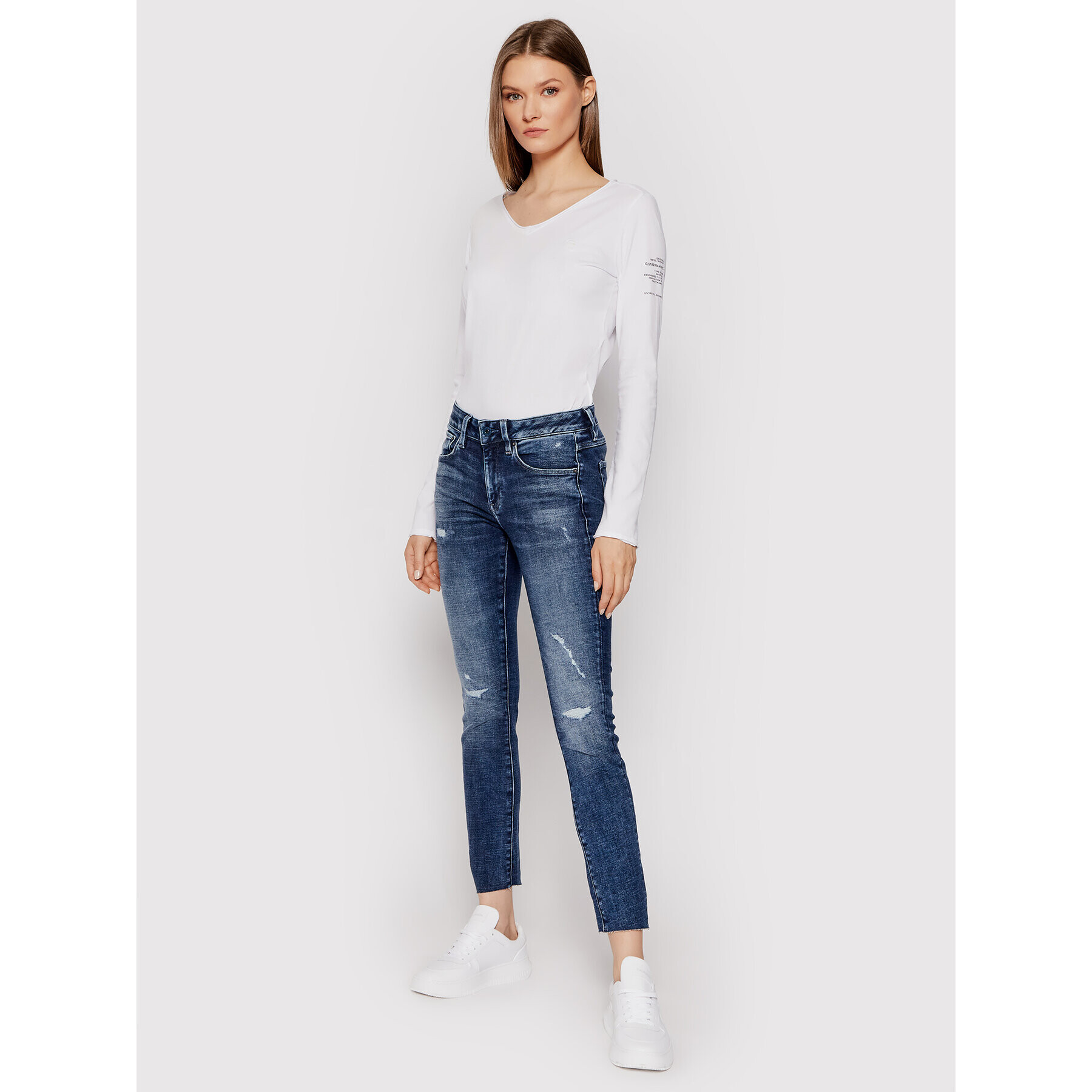 G-Star Raw Дънки Heavy Elto Pure D20059-C051-C668 Тъмносин Skinny Fit - Pepit.bg