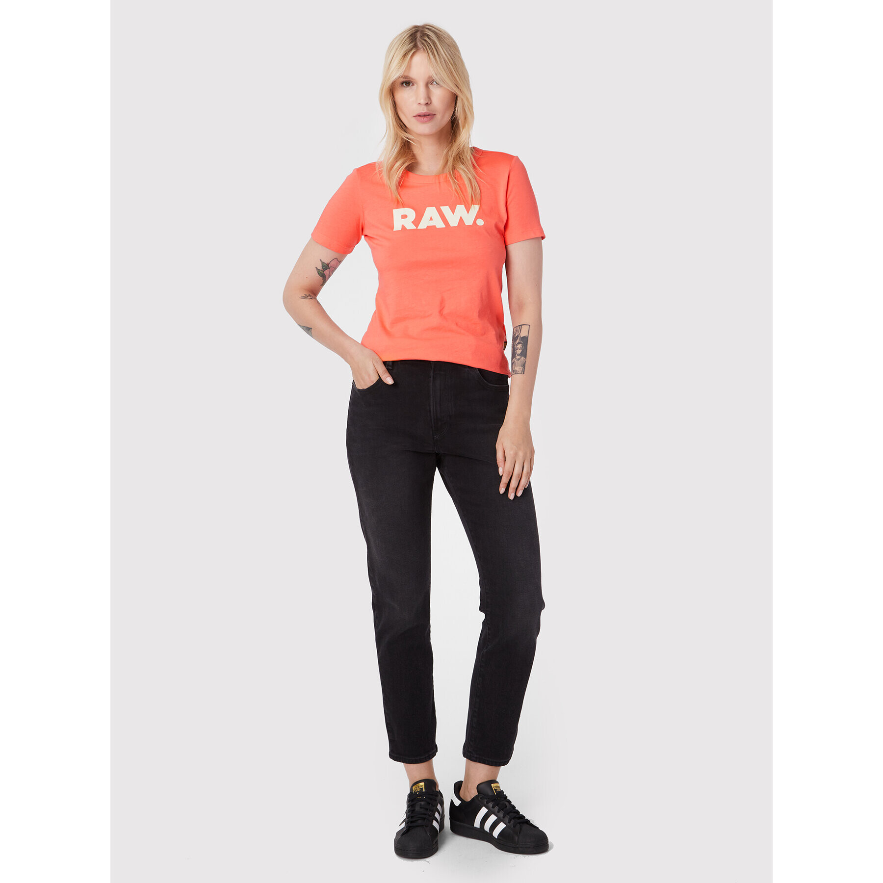 G-Star Raw Дънки Virjinya D21078-B479-A814 Черен Slim Fit - Pepit.bg