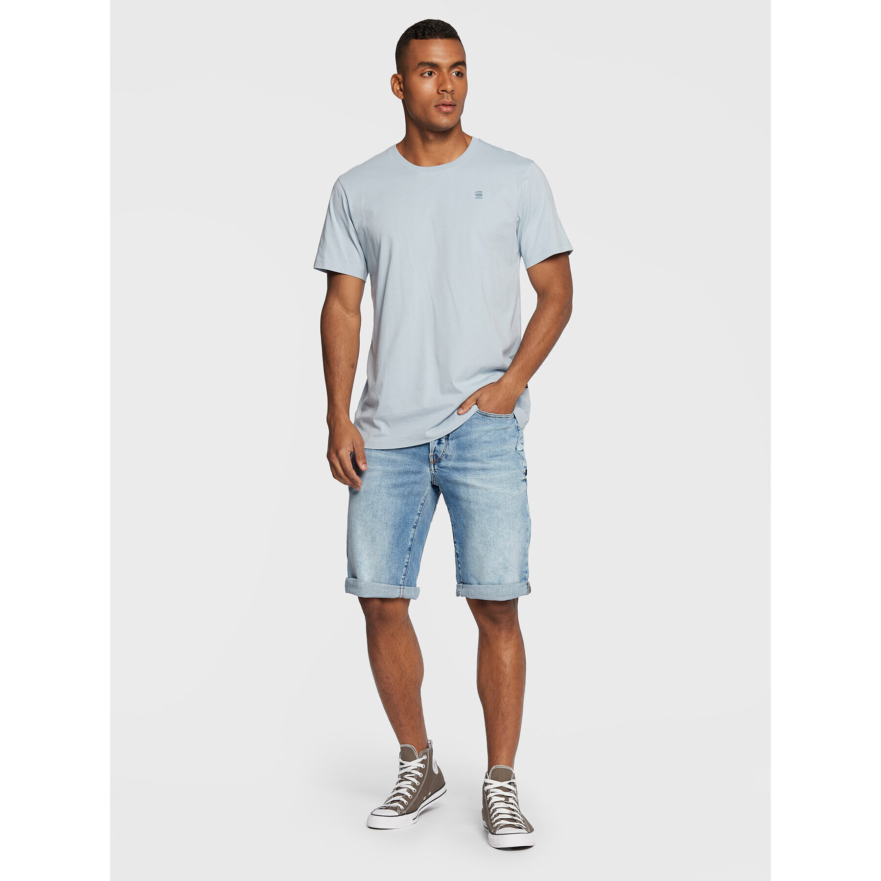 G-Star Raw Дънкови шорти D-Staq 3D D10064-C052-8436 Син Regular Fit - Pepit.bg