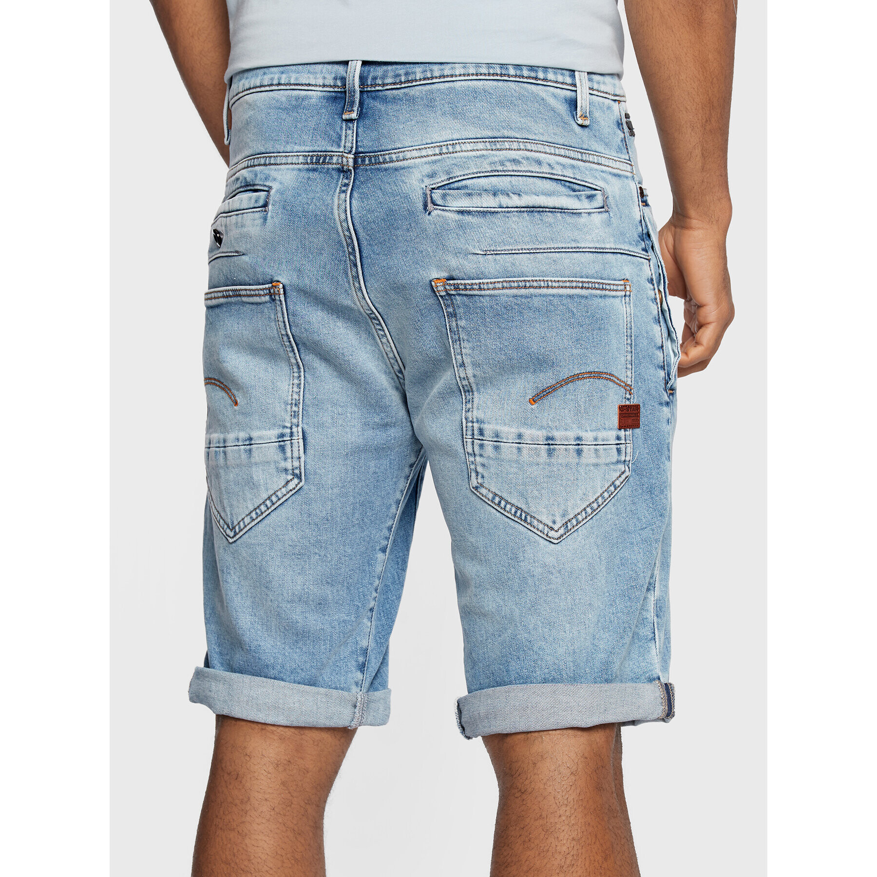 G-Star Raw Дънкови шорти D-Staq 3D D10064-C052-8436 Син Regular Fit - Pepit.bg