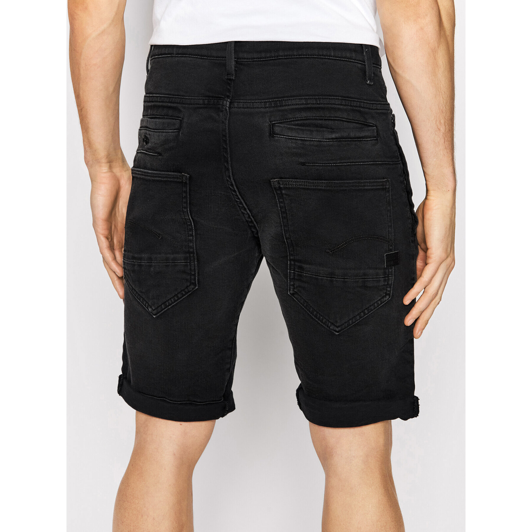 G-Star Raw Дънкови шорти D-Staq D10064-B479-C942 Черен Slim Fit - Pepit.bg