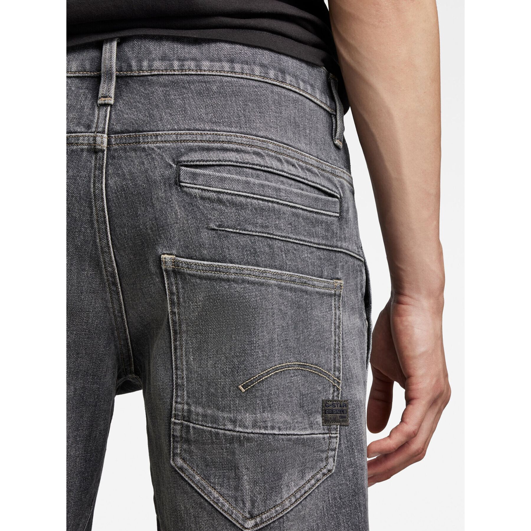 G-Star Raw Дънкови шорти D10064-D324-D908 Сив Slim Fit - Pepit.bg