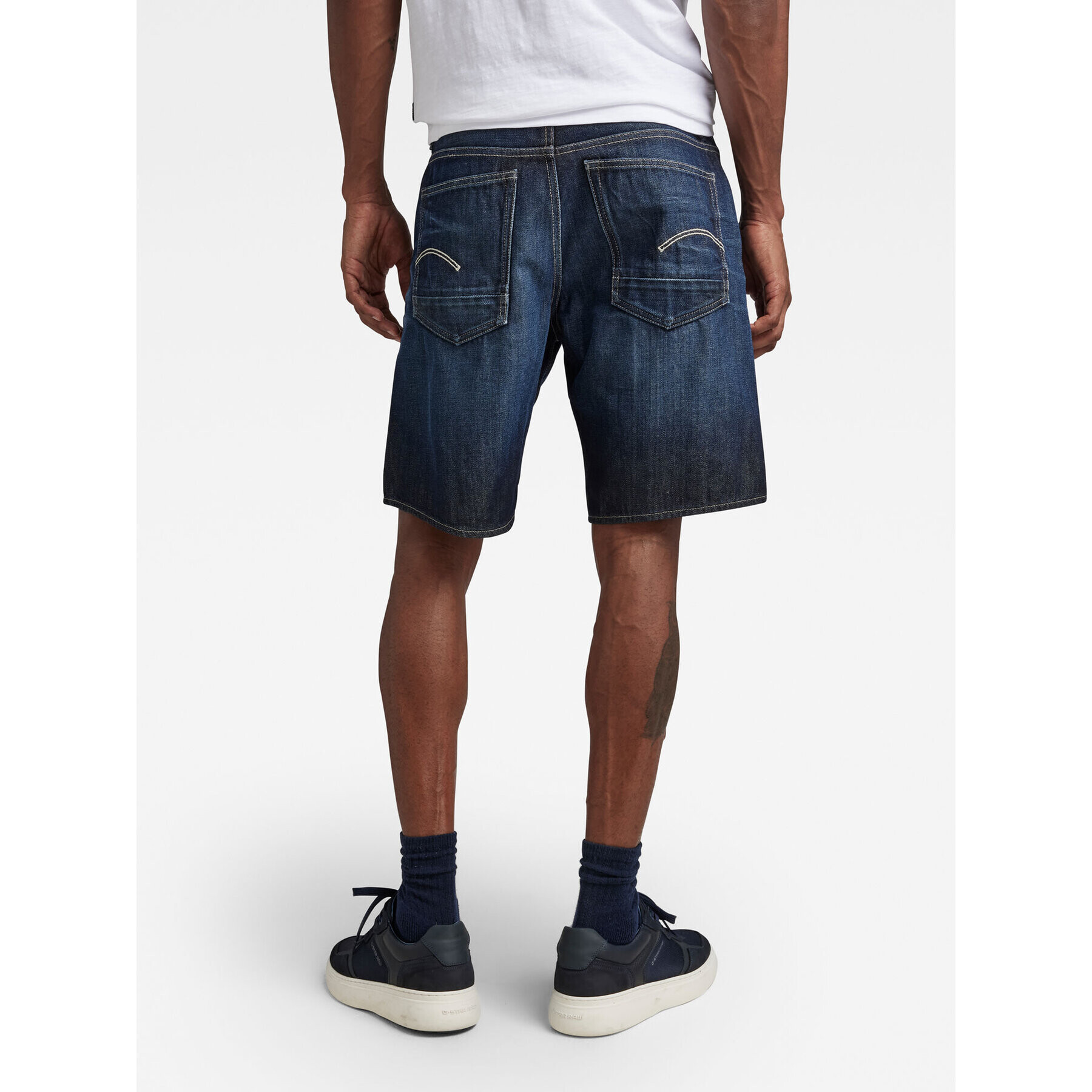 G-Star Raw Дънкови шорти D20776-B988-D350 Тъмносин Regular Fit - Pepit.bg