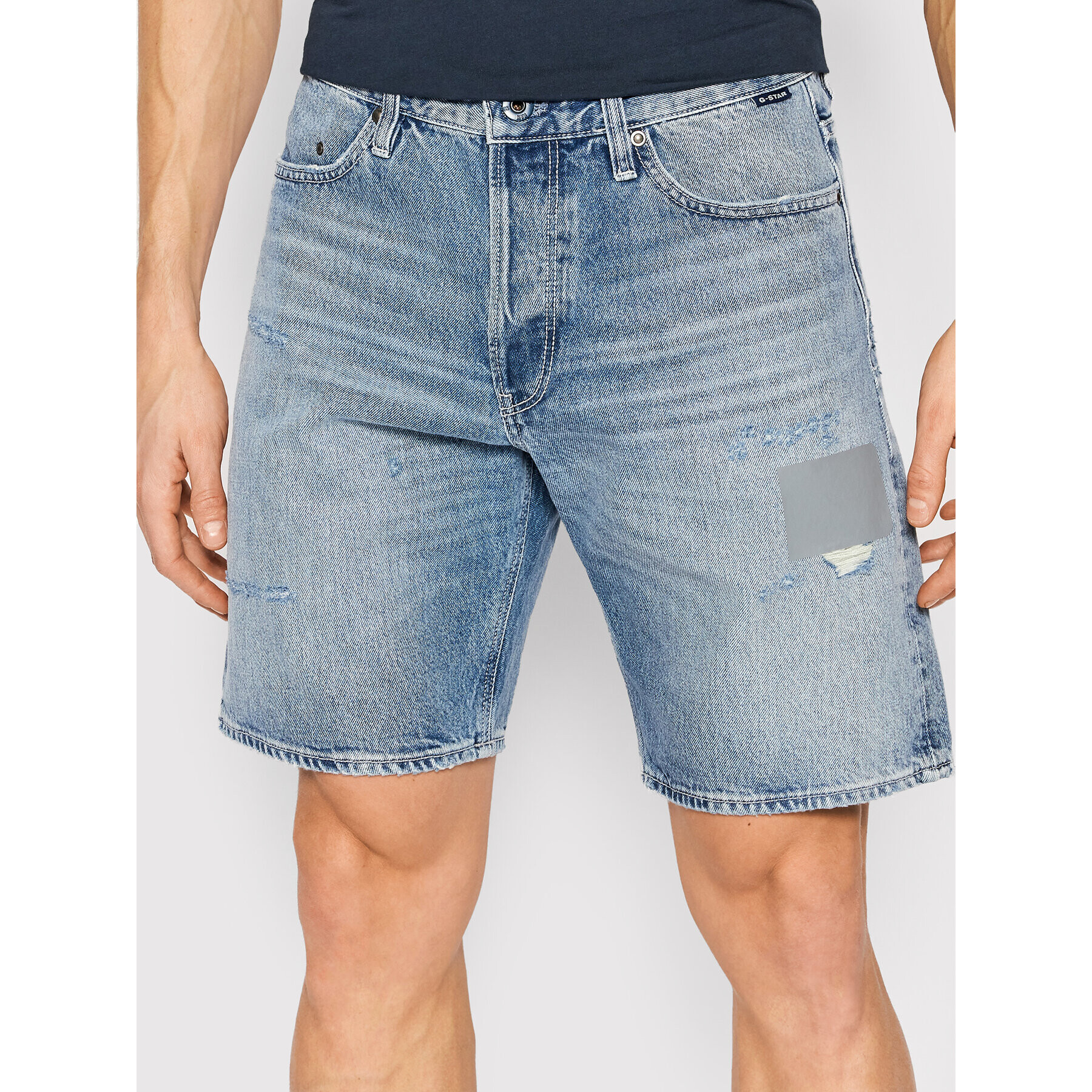 G-Star Raw Дънкови шорти Guard D20776-C967-C948 Син Regular Fit - Pepit.bg