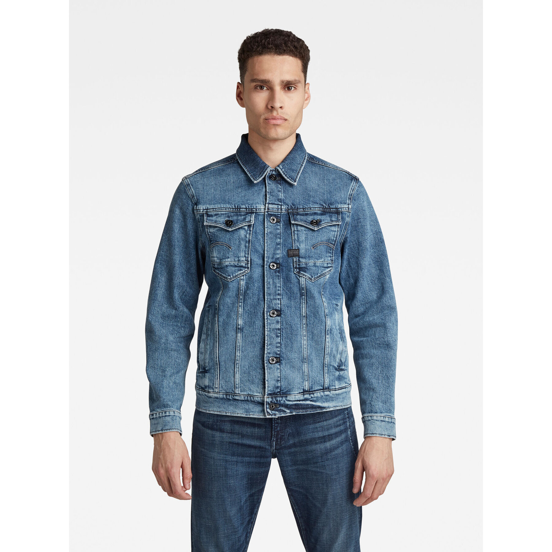 G-Star Raw Дънково яке D20086-C911-C767 Син Regular Fit - Pepit.bg