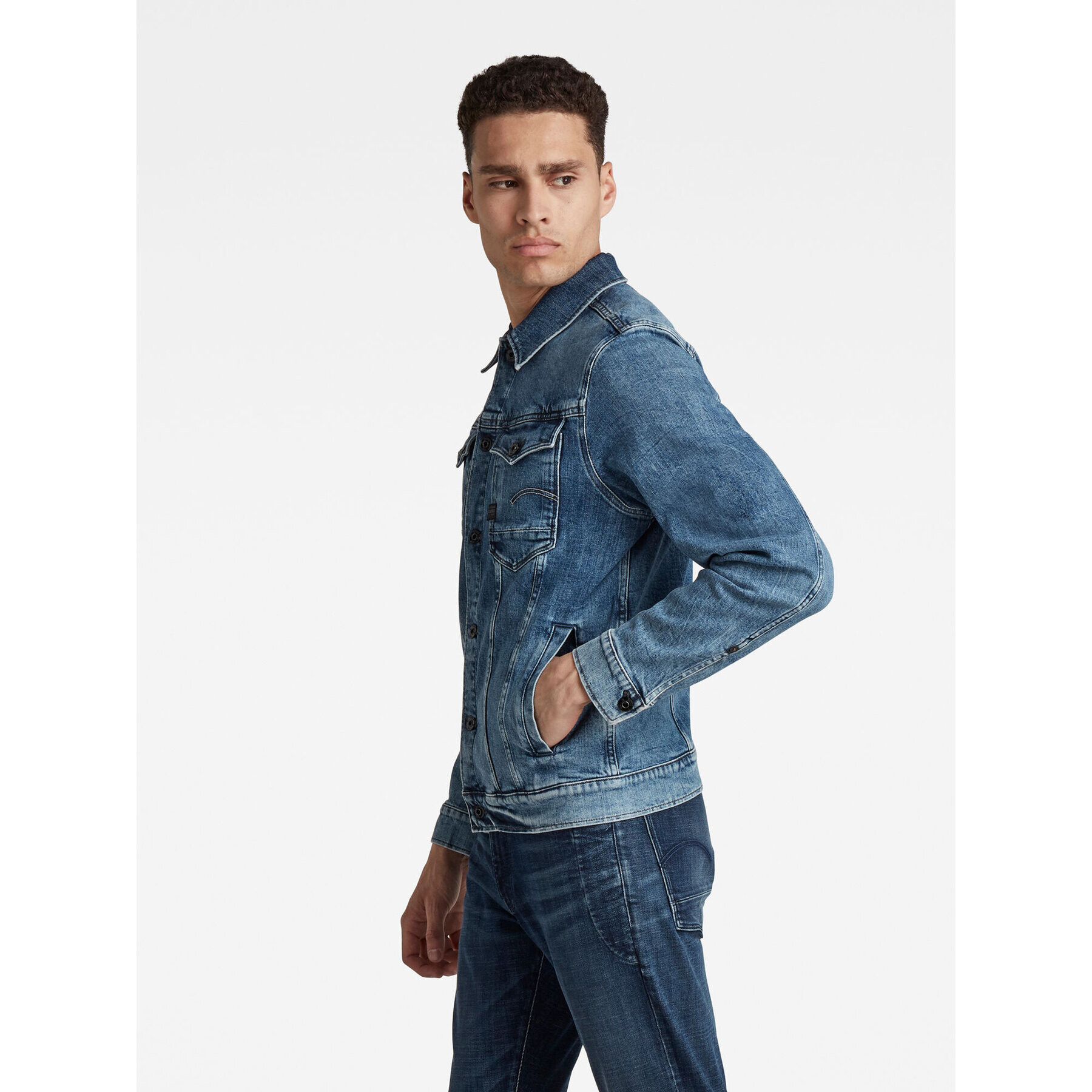 G-Star Raw Дънково яке D20086-C911-C767 Син Regular Fit - Pepit.bg
