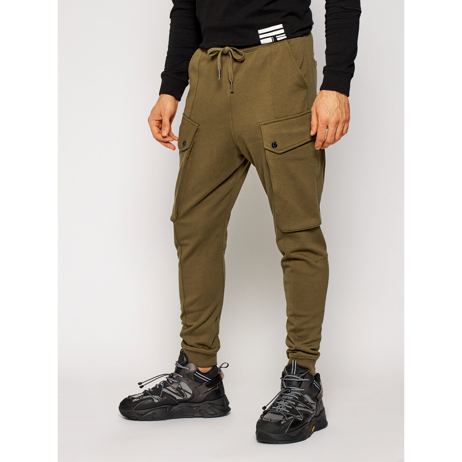 G-Star Raw Долнище анцуг Droner Cargo D18247-A613-1866 Зелен Relaxed Fit - Pepit.bg