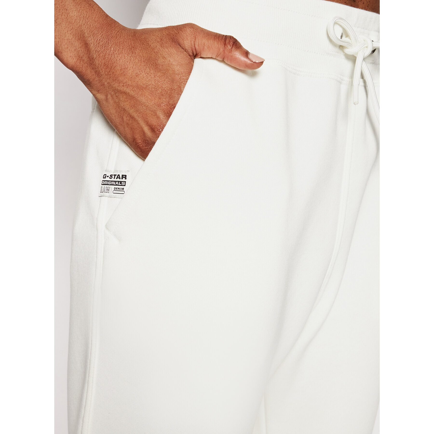 G-Star Raw Долнище анцуг Pacior D20761-C235-111 Бял Regular Fit - Pepit.bg