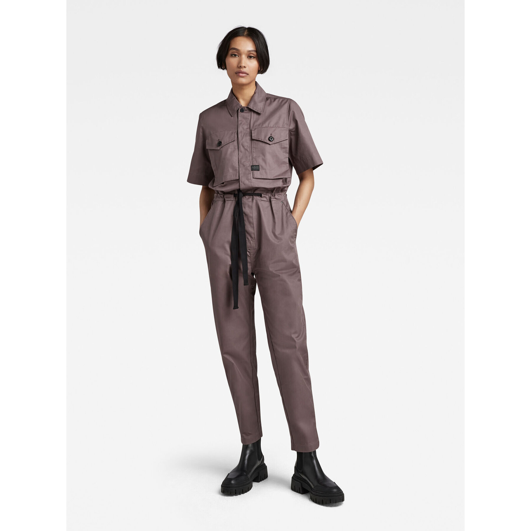 G-Star Raw Гащеризон D22536-D194-4751 Кафяв Regular Fit - Pepit.bg