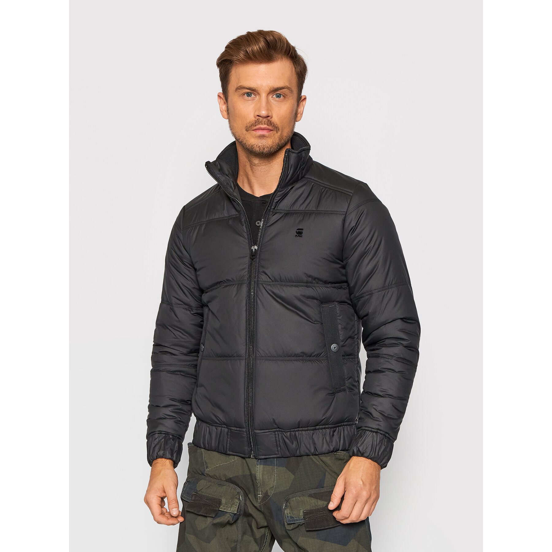 G-Star Raw Пухено яке Meefic D19407-B958-6484 Черен Regular Fit - Pepit.bg