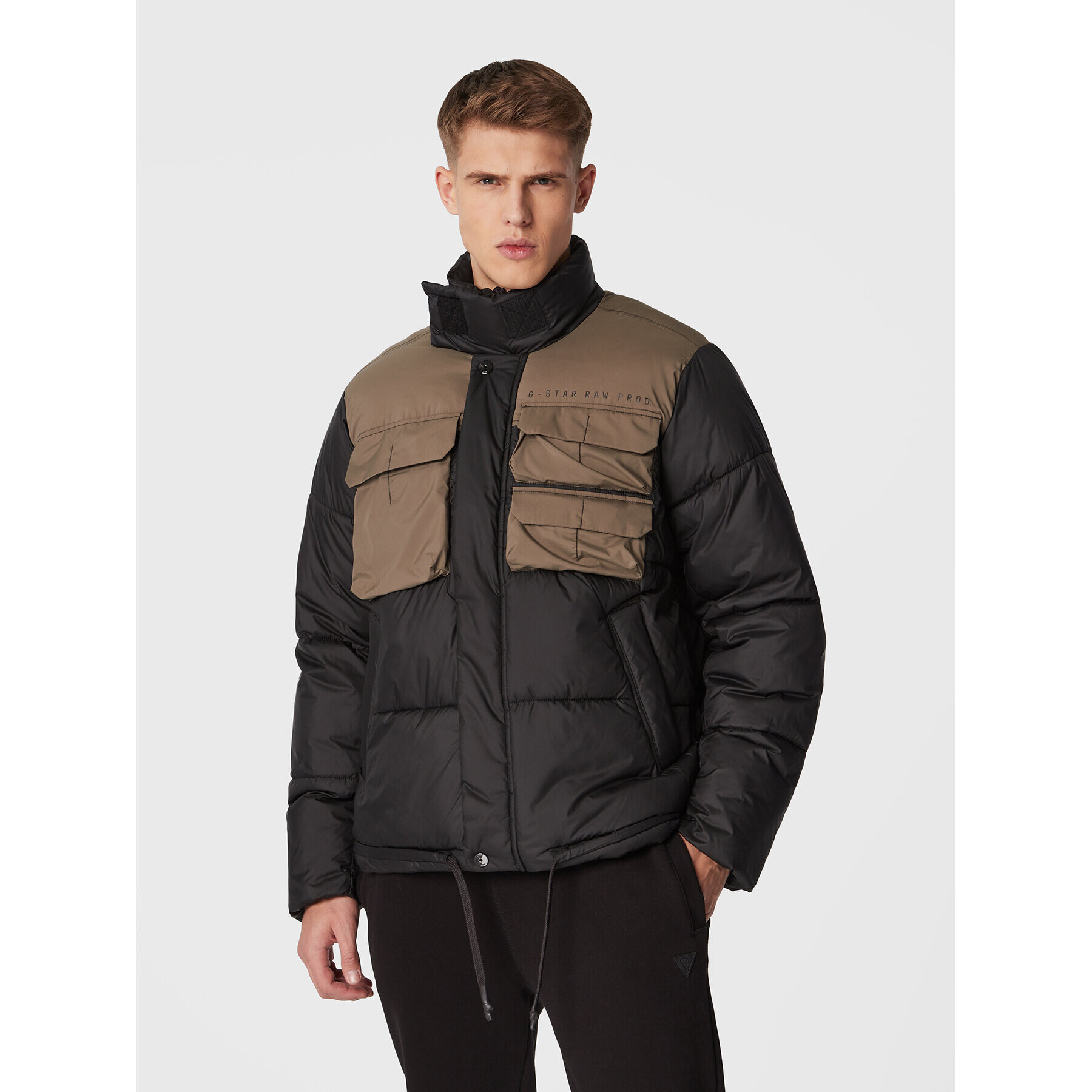 G-Star Raw Пухено яке Attac Utility D21937-B958-6484 Черен Regular Fit - Pepit.bg