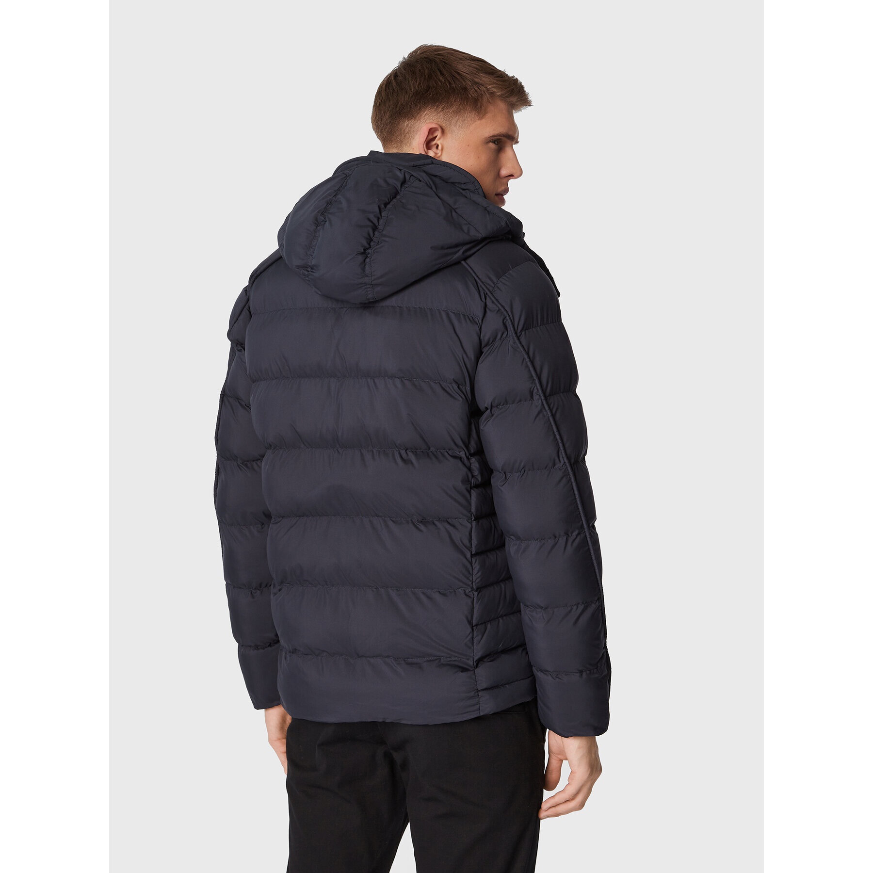 G-Star Raw Пухено яке D20100-D199-C742 Тъмносин Regular Fit - Pepit.bg