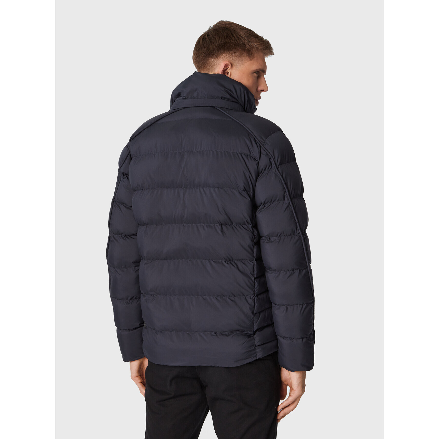 G-Star Raw Пухено яке D20100-D199-C742 Тъмносин Regular Fit - Pepit.bg