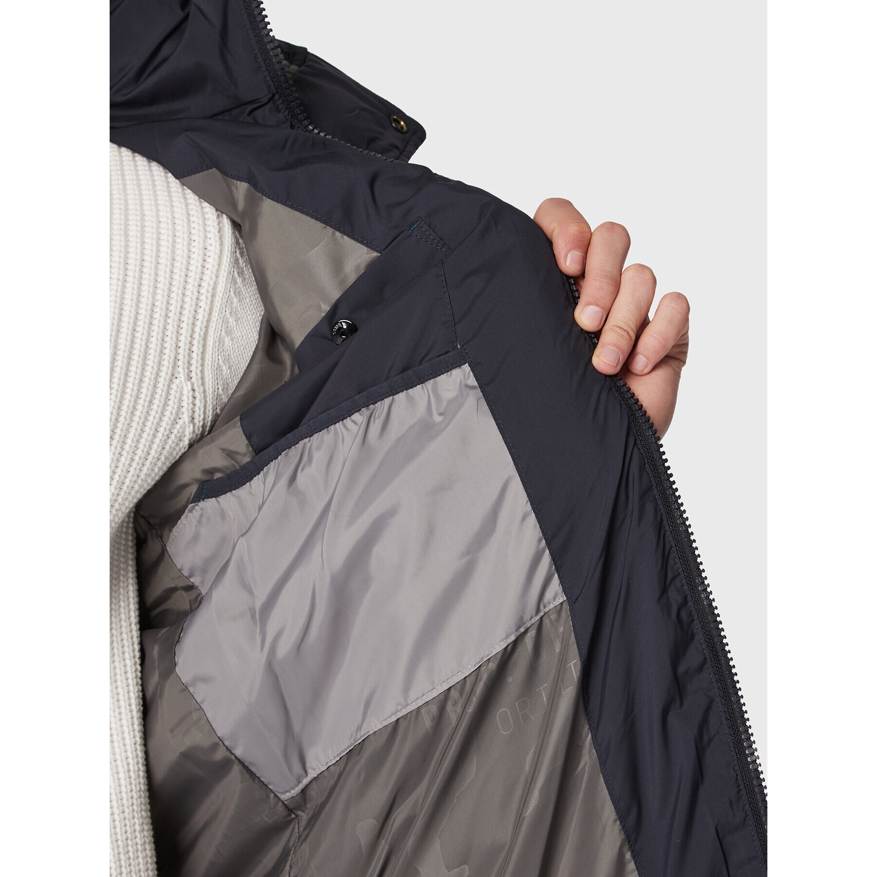 G-Star Raw Пухено яке D20100-D199-C742 Тъмносин Regular Fit - Pepit.bg