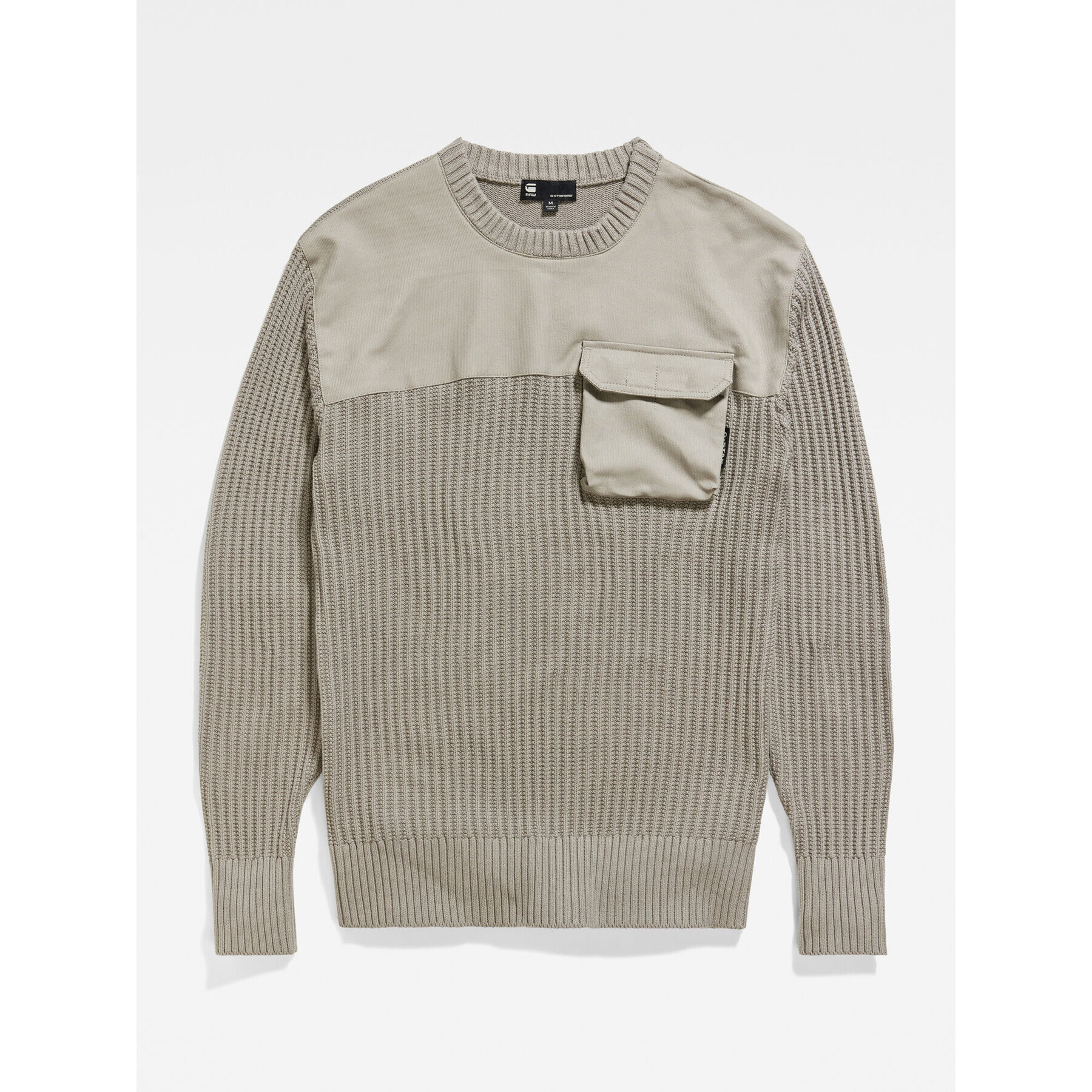 G-Star Raw Пуловер Army D23525-D496-G106 Бежов Regular Fit - Pepit.bg