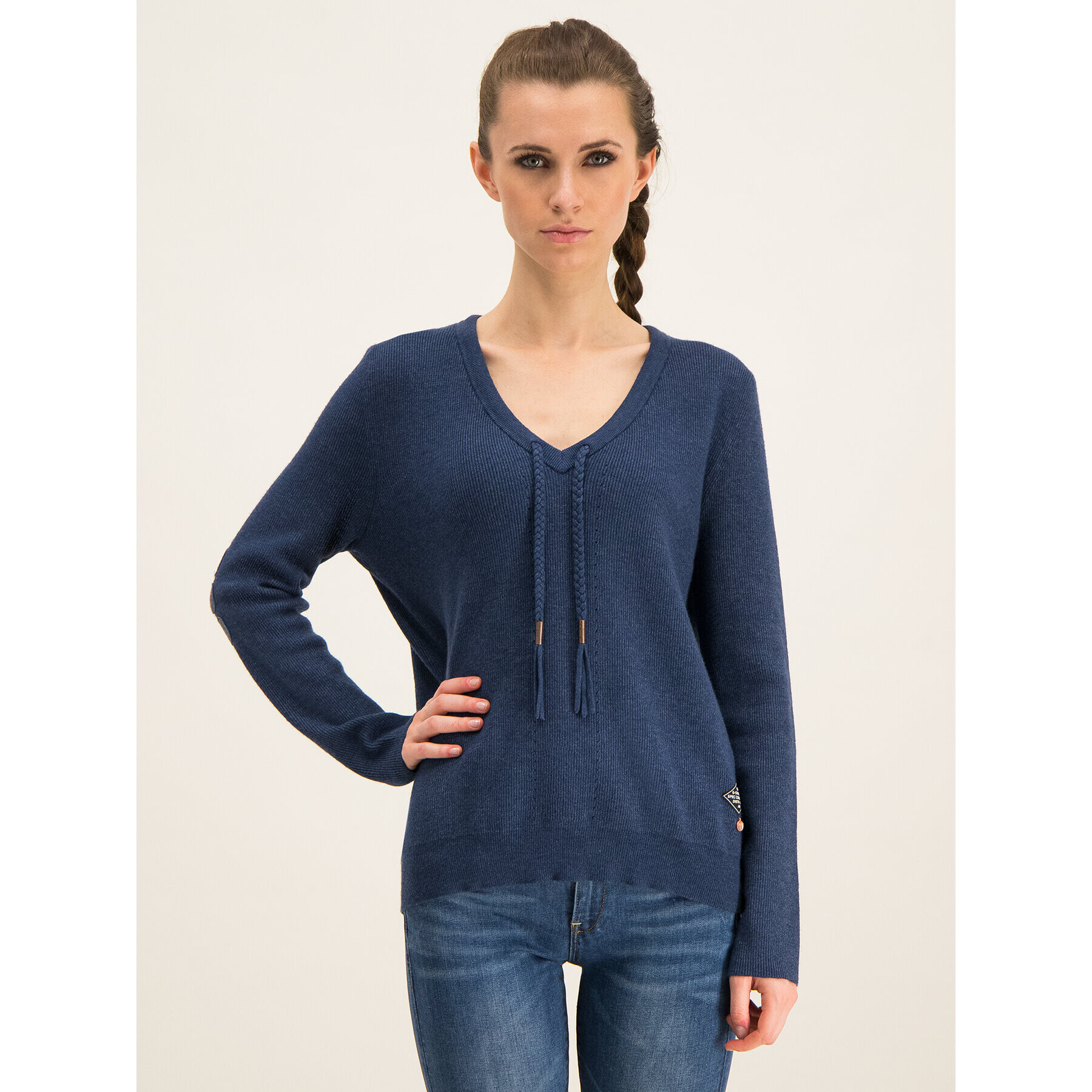 G-Star Raw Пуловер D14476-B415-A860 Тъмносин Regular Fit - Pepit.bg