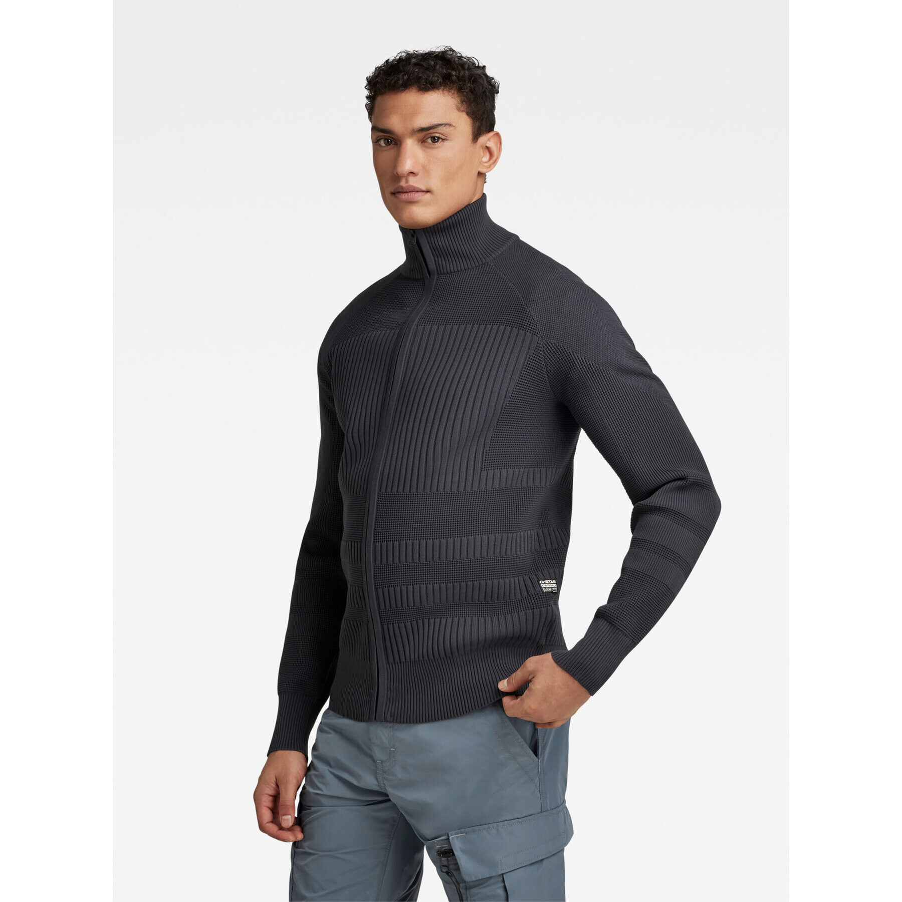 G-Star Raw Пуловер D23980-D465-992 Сив Regular Fit - Pepit.bg