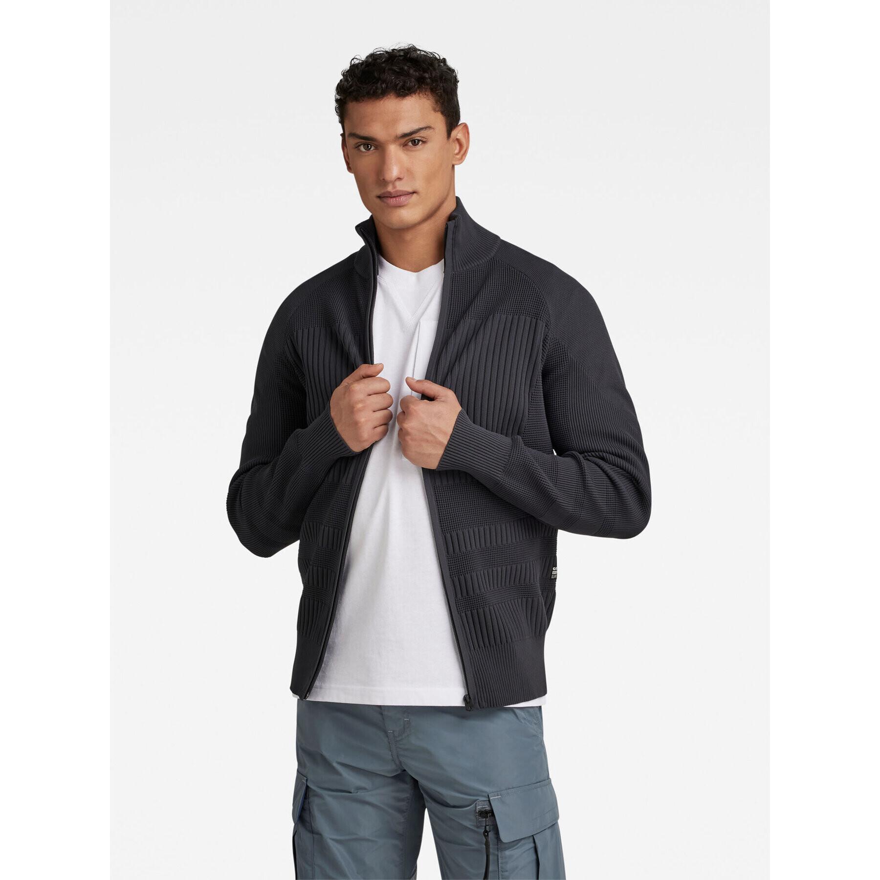 G-Star Raw Пуловер D23980-D465-992 Сив Regular Fit - Pepit.bg