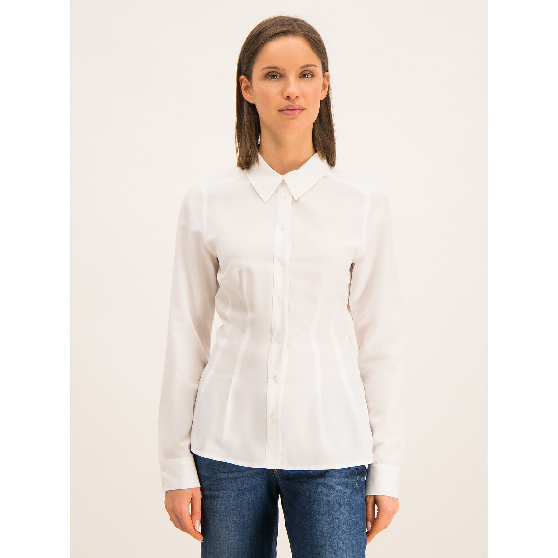 G-Star Raw Риза D14588-9290-110 Бял Slim Fit - Pepit.bg