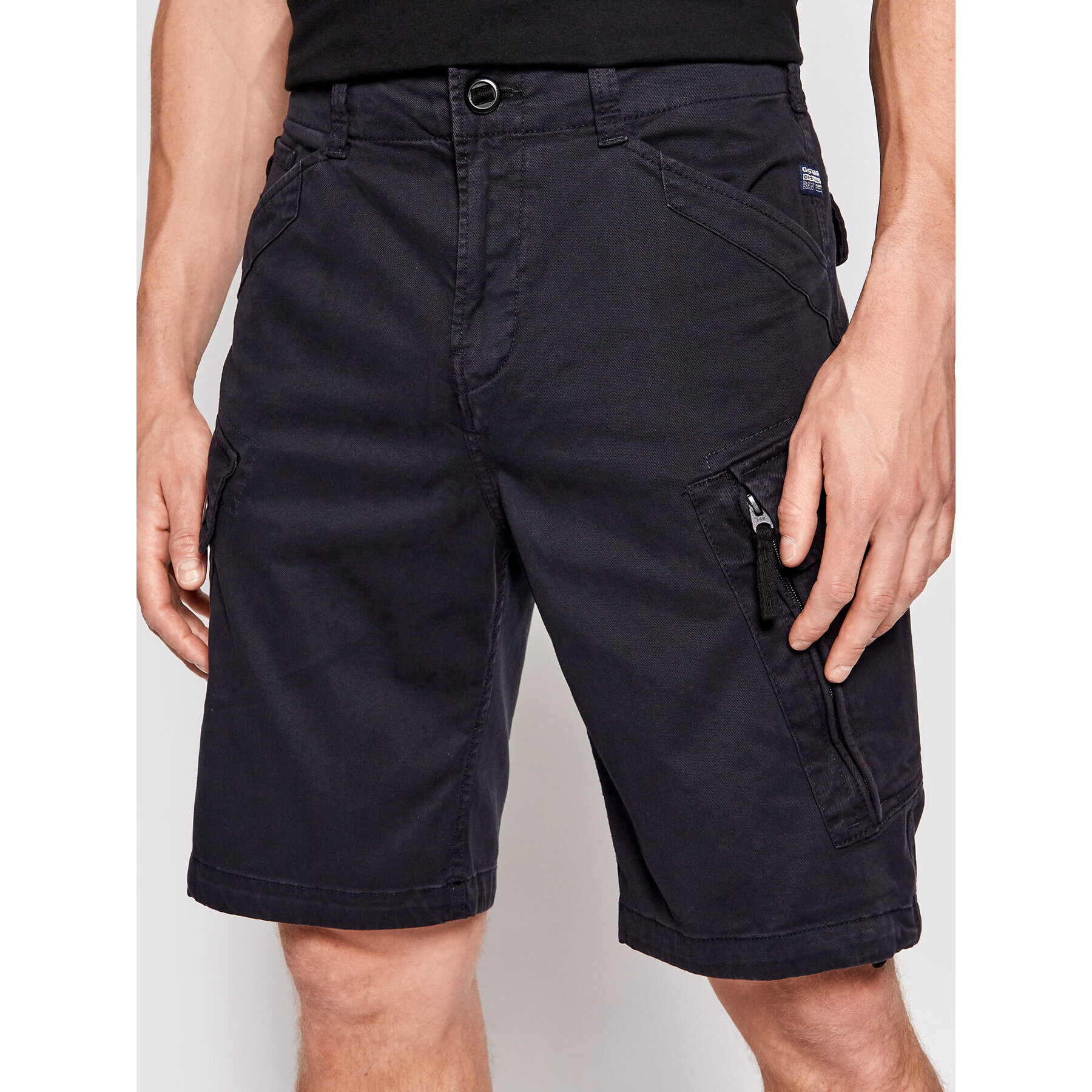 G-Star Raw Шорти от плат Roxic D14034-C096-B567 Тъмносин Regular Fit - Pepit.bg