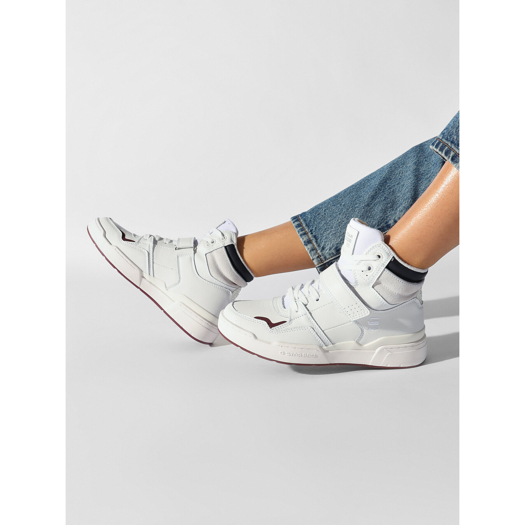 G-Star Raw Сникърси Attacc Mid Lea W 2211 40708 Бял - Pepit.bg