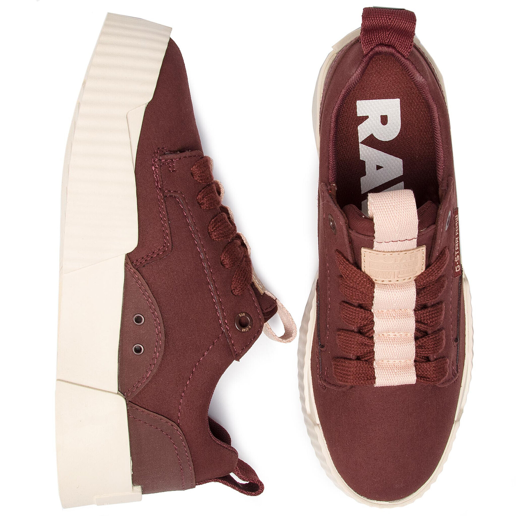 G-Star Raw Сникърси Rackam D12728-A600-6485 Бордо - Pepit.bg