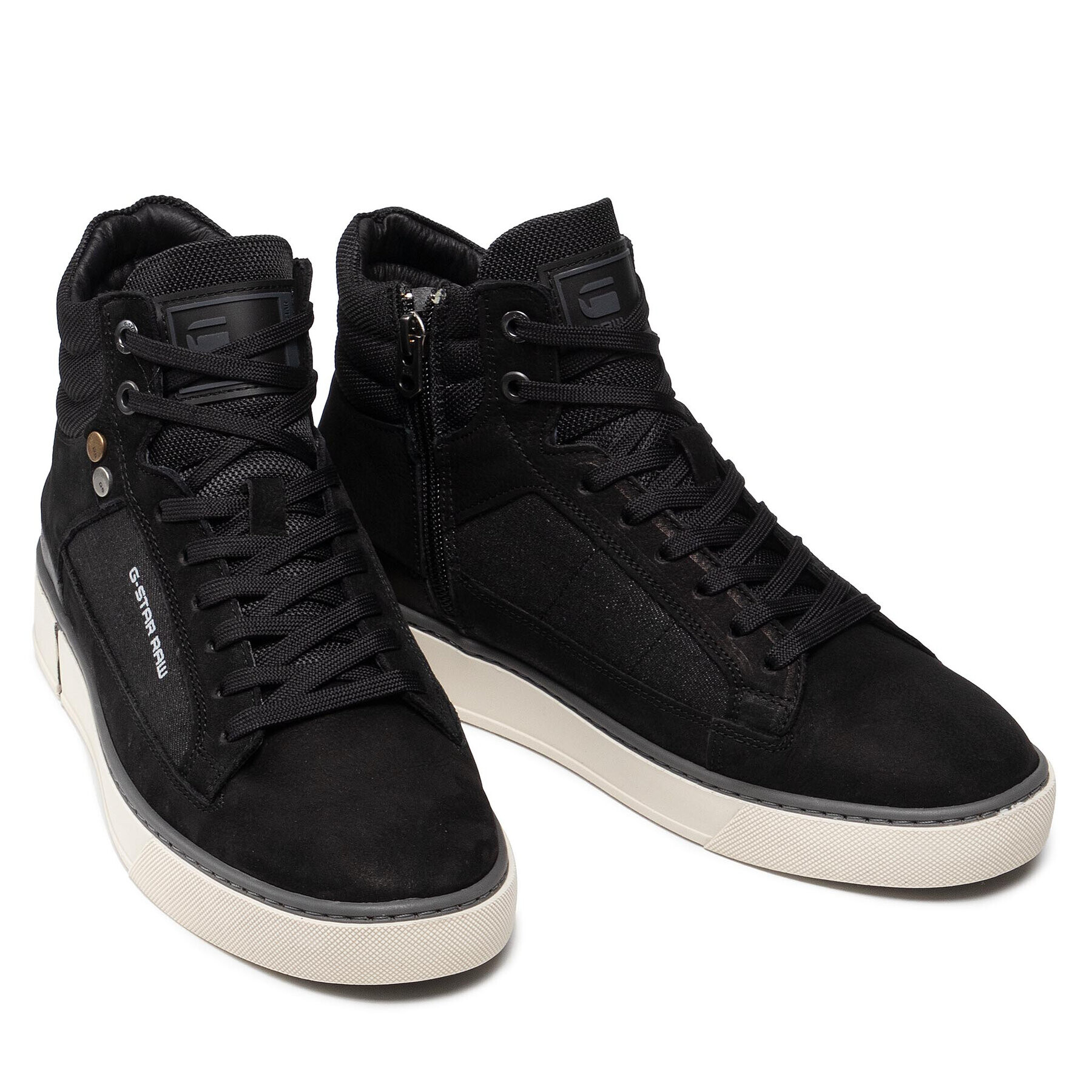 G-Star Raw Сникърси Ravond Mid Dnm 2142 005505 Черен - Pepit.bg