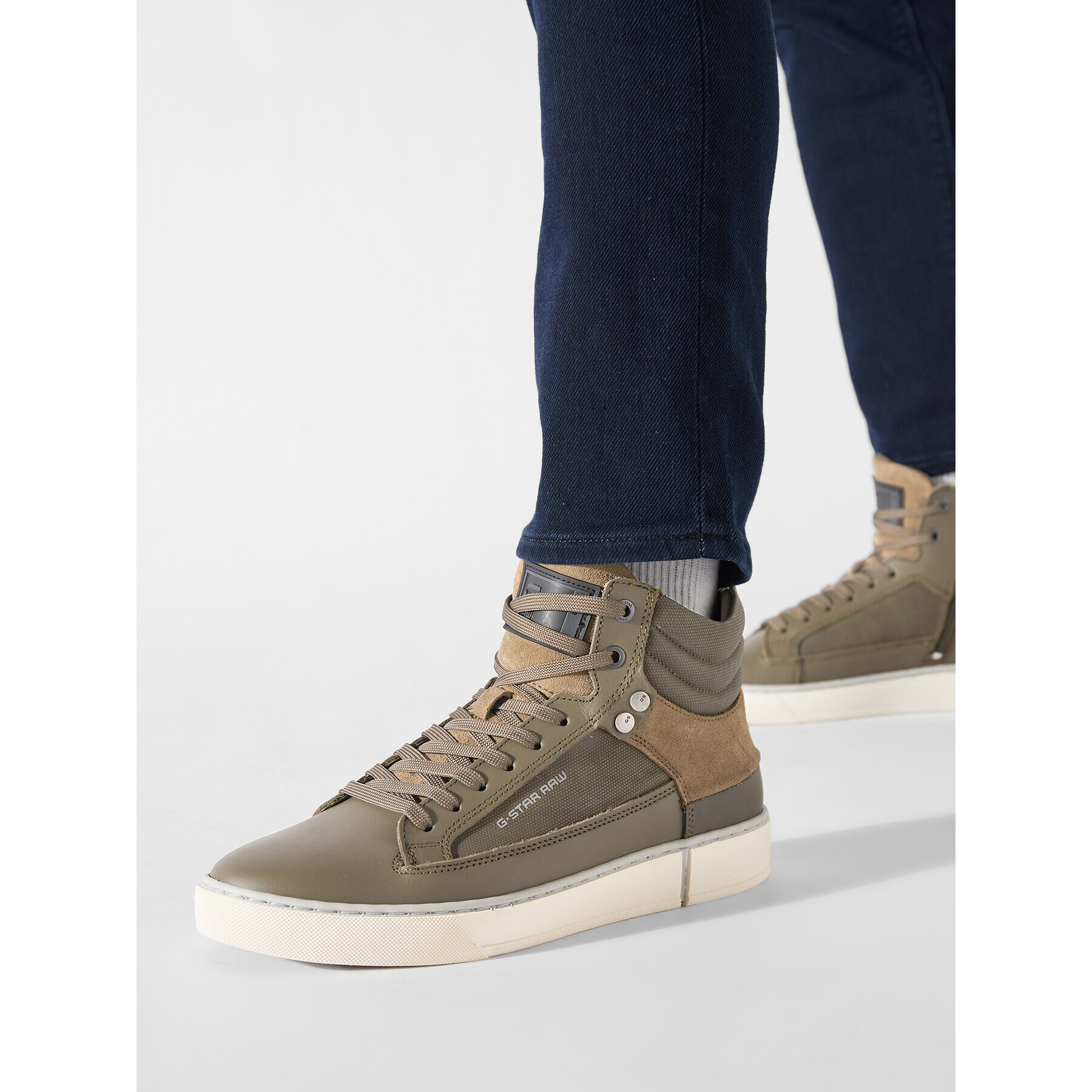 G-Star Raw Сникърси Ravond Mid Gsc Dnm 2242 005710 Зелен - Pepit.bg