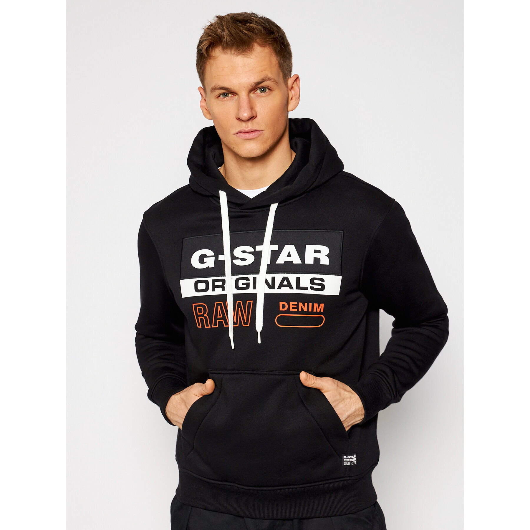 G-Star Raw Суитшърт Ashor D18239-A971-6484 Черен Regular Fit - Pepit.bg