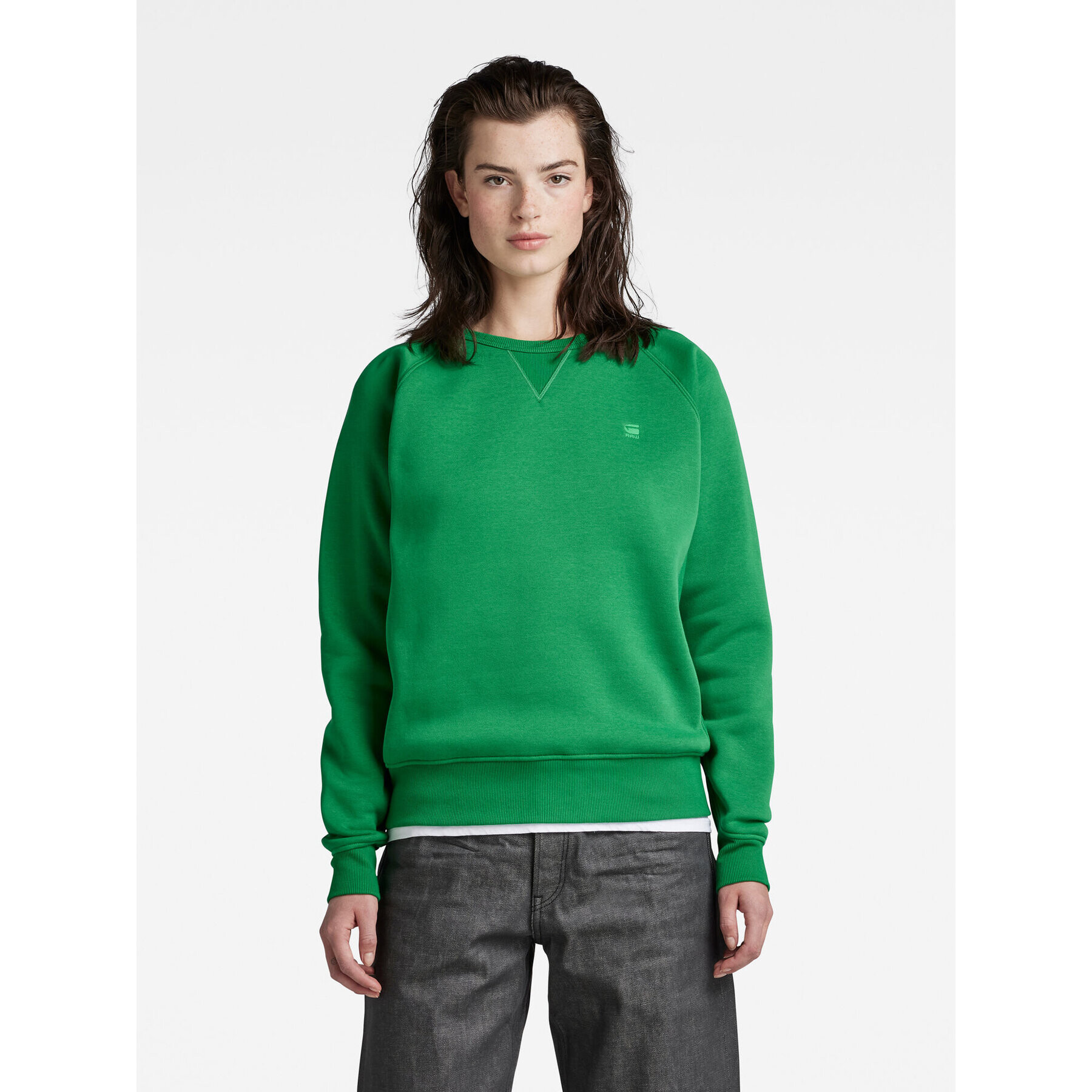 G-Star Raw Суитшърт D21253-C235-D608 Зелен Regular Fit - Pepit.bg