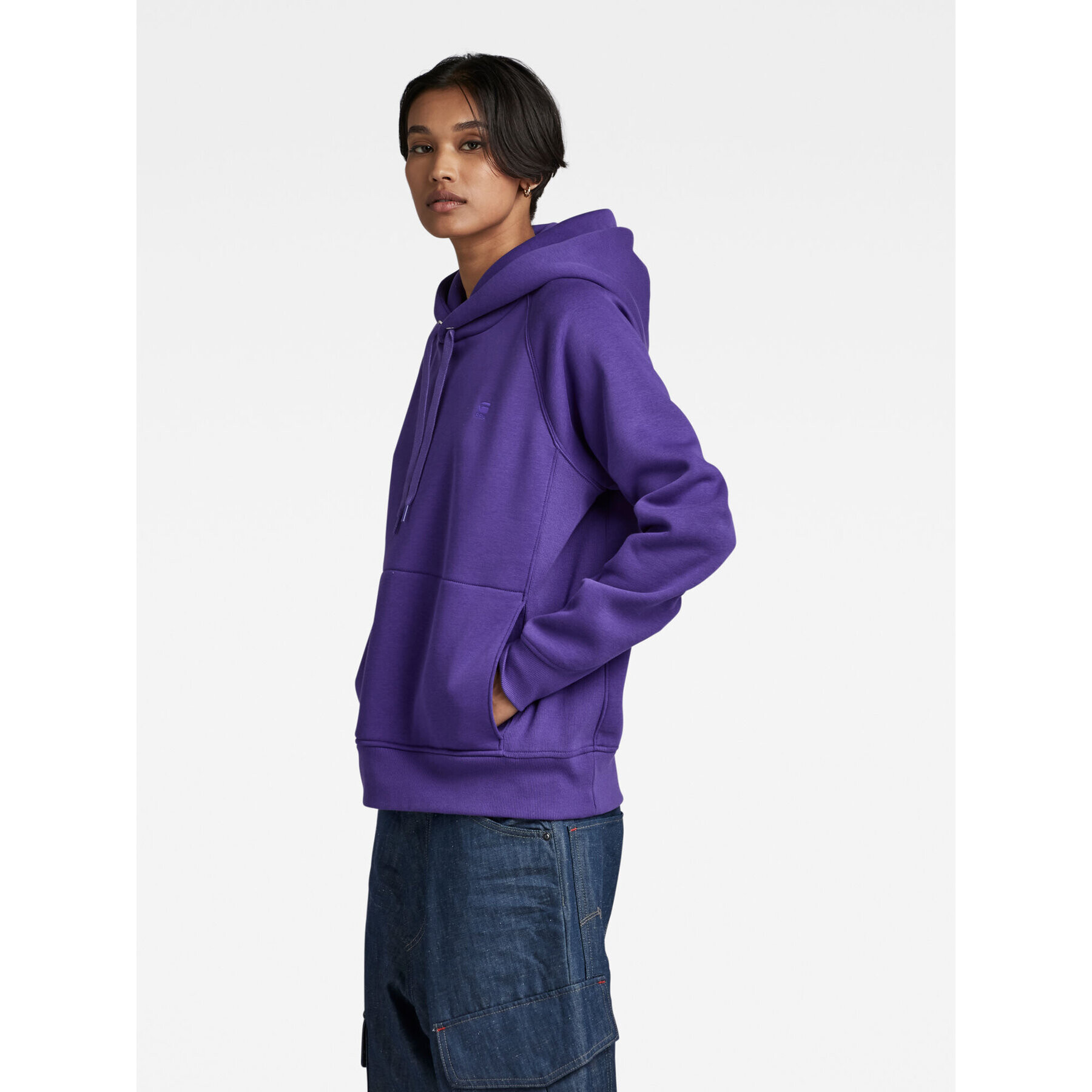G-Star Raw Суитшърт D21255-C235-5616 Виолетов Regular Fit - Pepit.bg