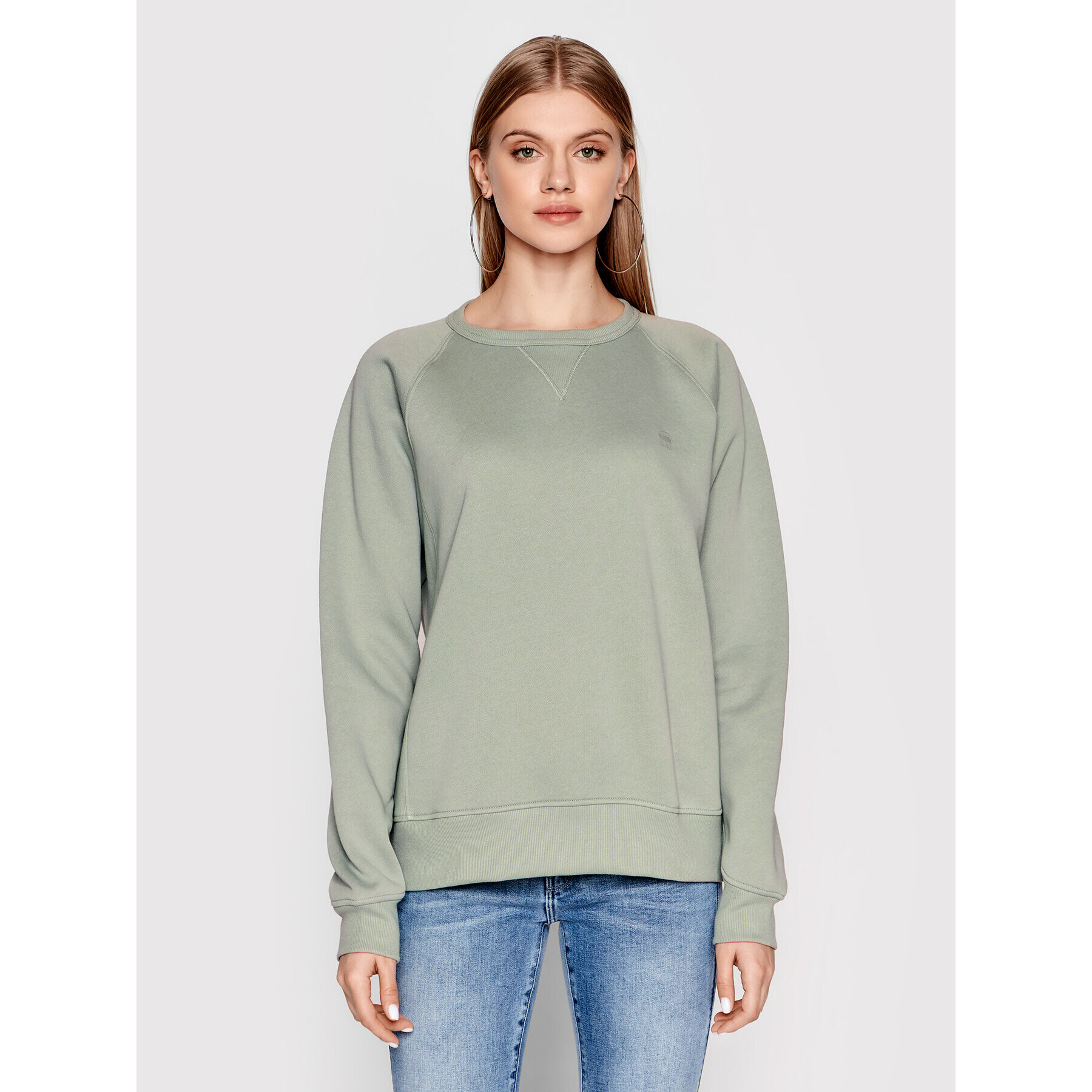 G-Star Raw Суитшърт Pacior D21253-C235-C959 Зелен Regular Fit - Pepit.bg