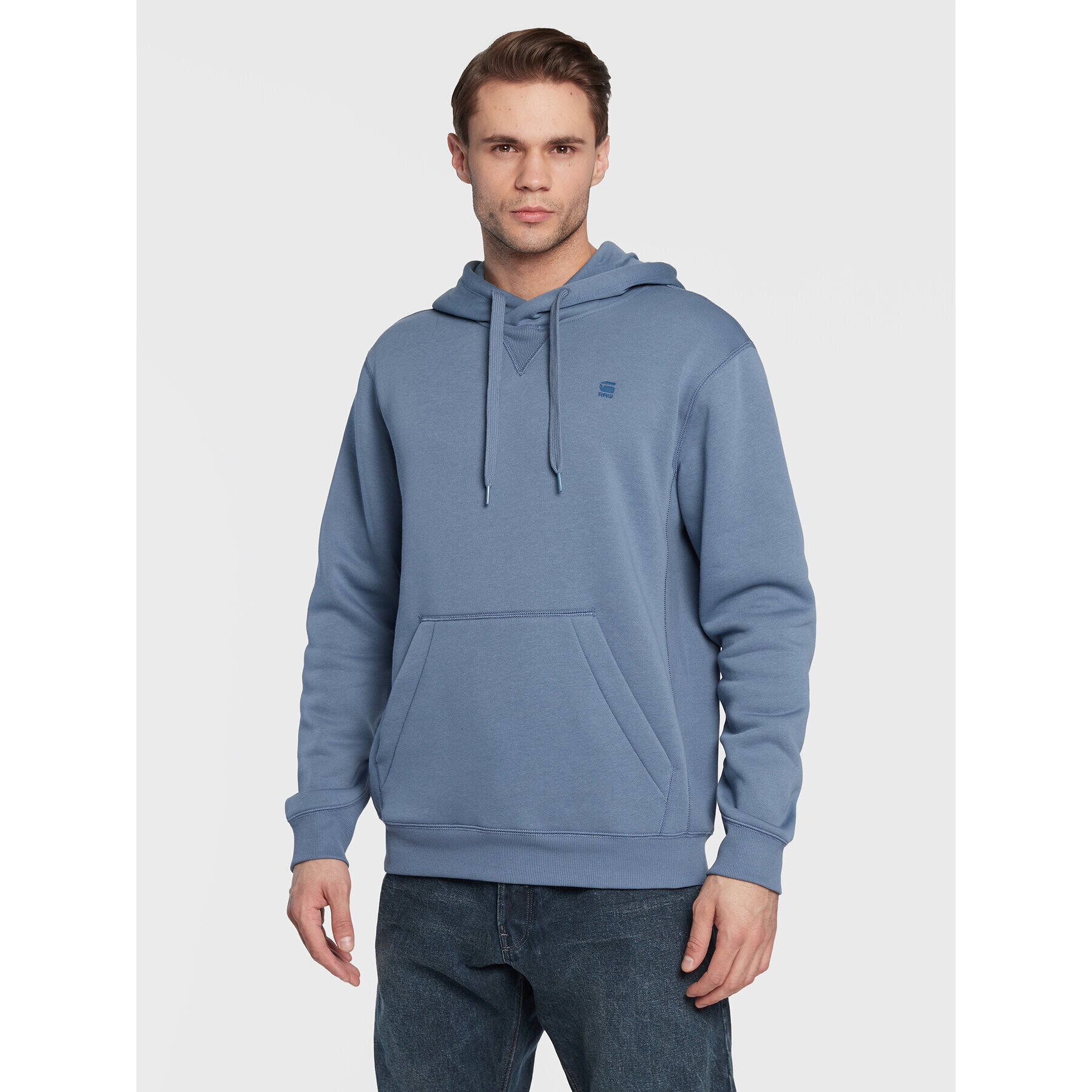 G-Star Raw Суитшърт Premium Core D16121-C235-2182 Син Regular Fit - Pepit.bg