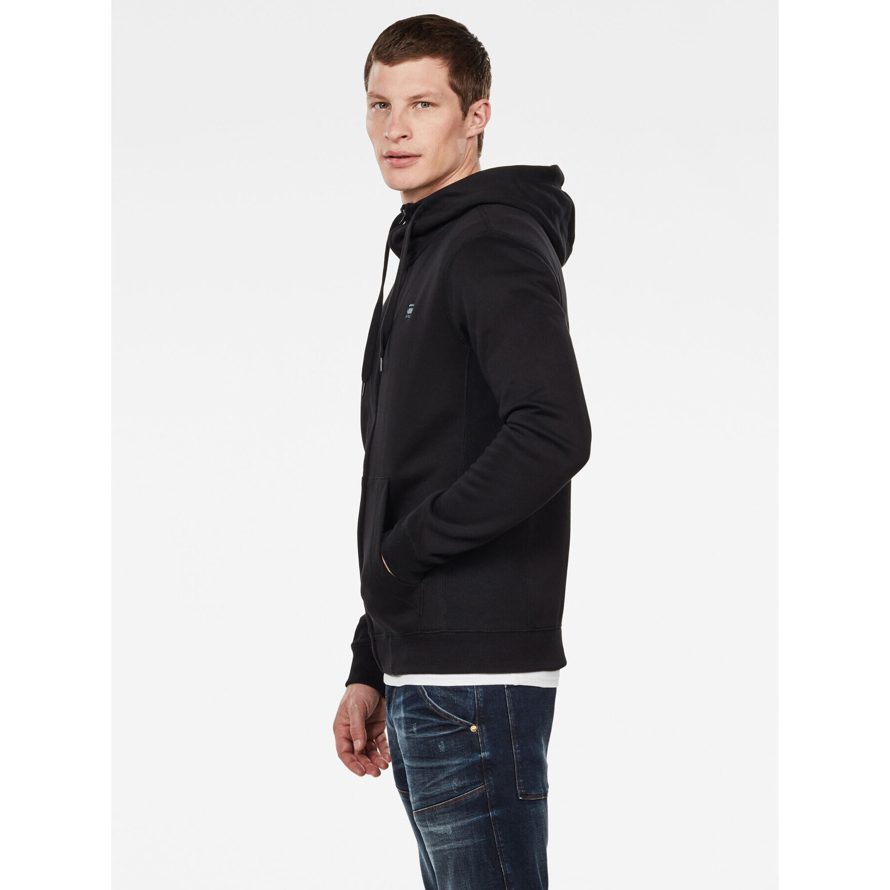 G-Star Raw Суитшърт Premium Core D16122-C235-6484 Черен Regular Fit - Pepit.bg