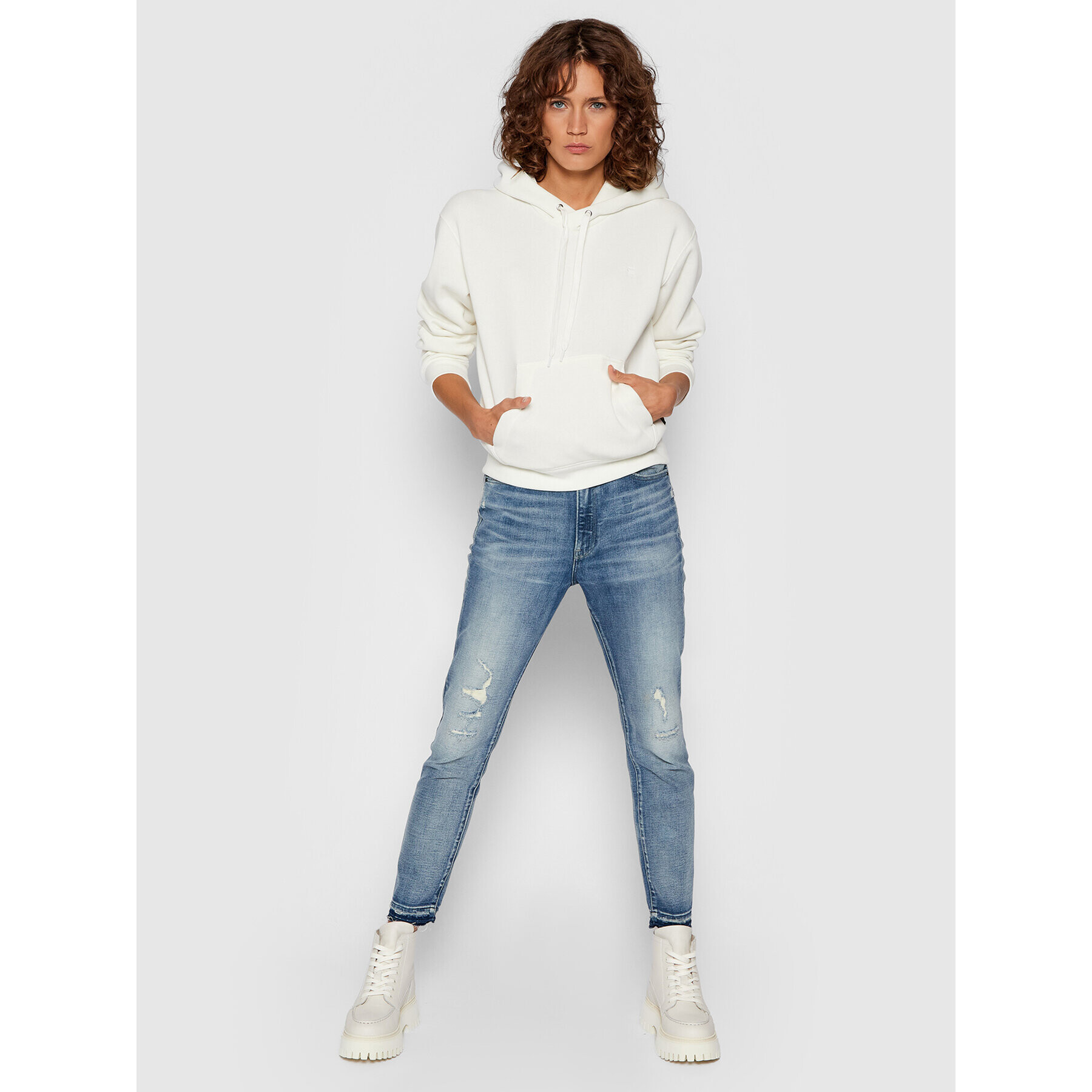 G-Star Raw Суитшърт Premium Core D20757-C235-111 Екрю Regular Fit - Pepit.bg