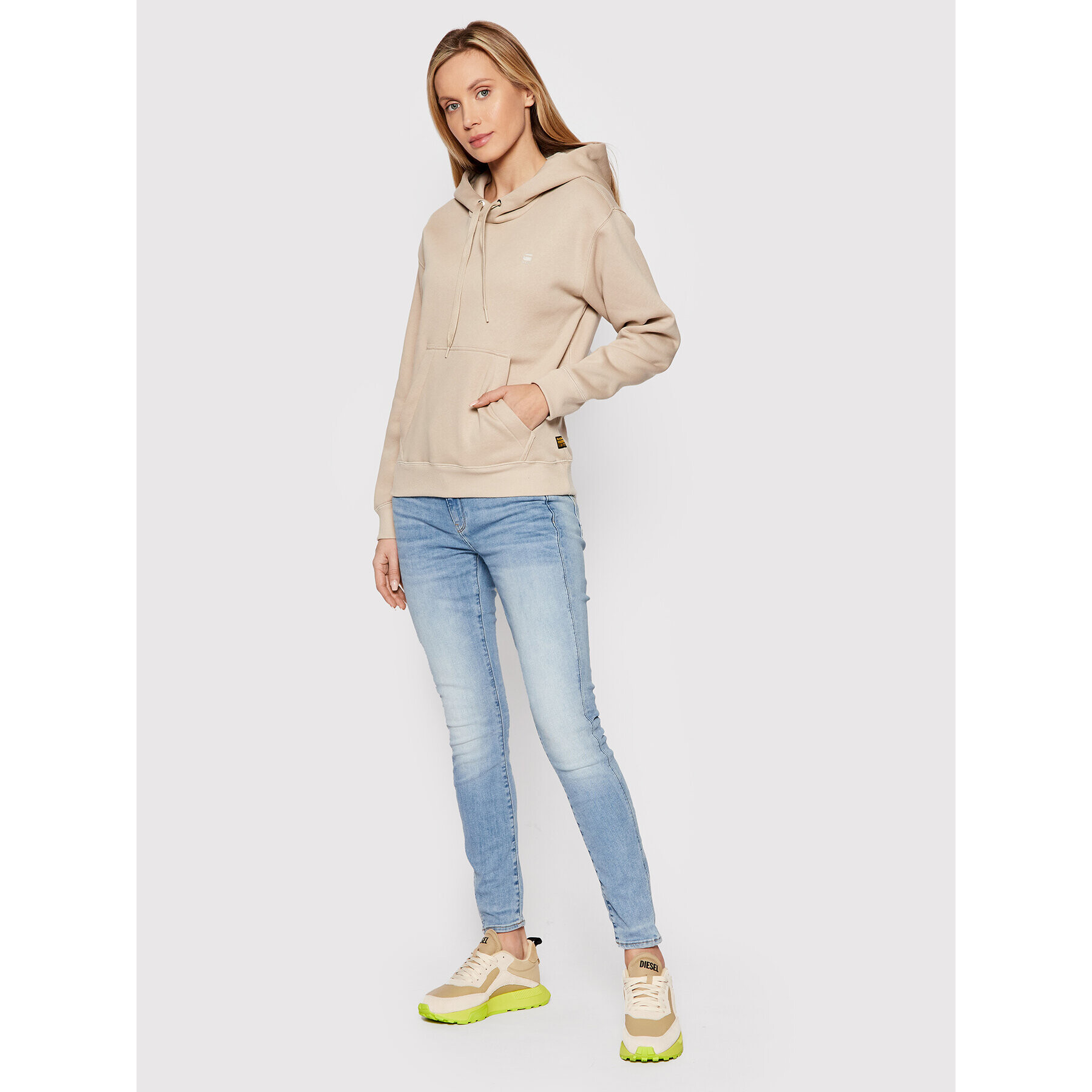 G-Star Raw Суитшърт Premium Core D20757-C235-1214 Бежов Regular Fit - Pepit.bg