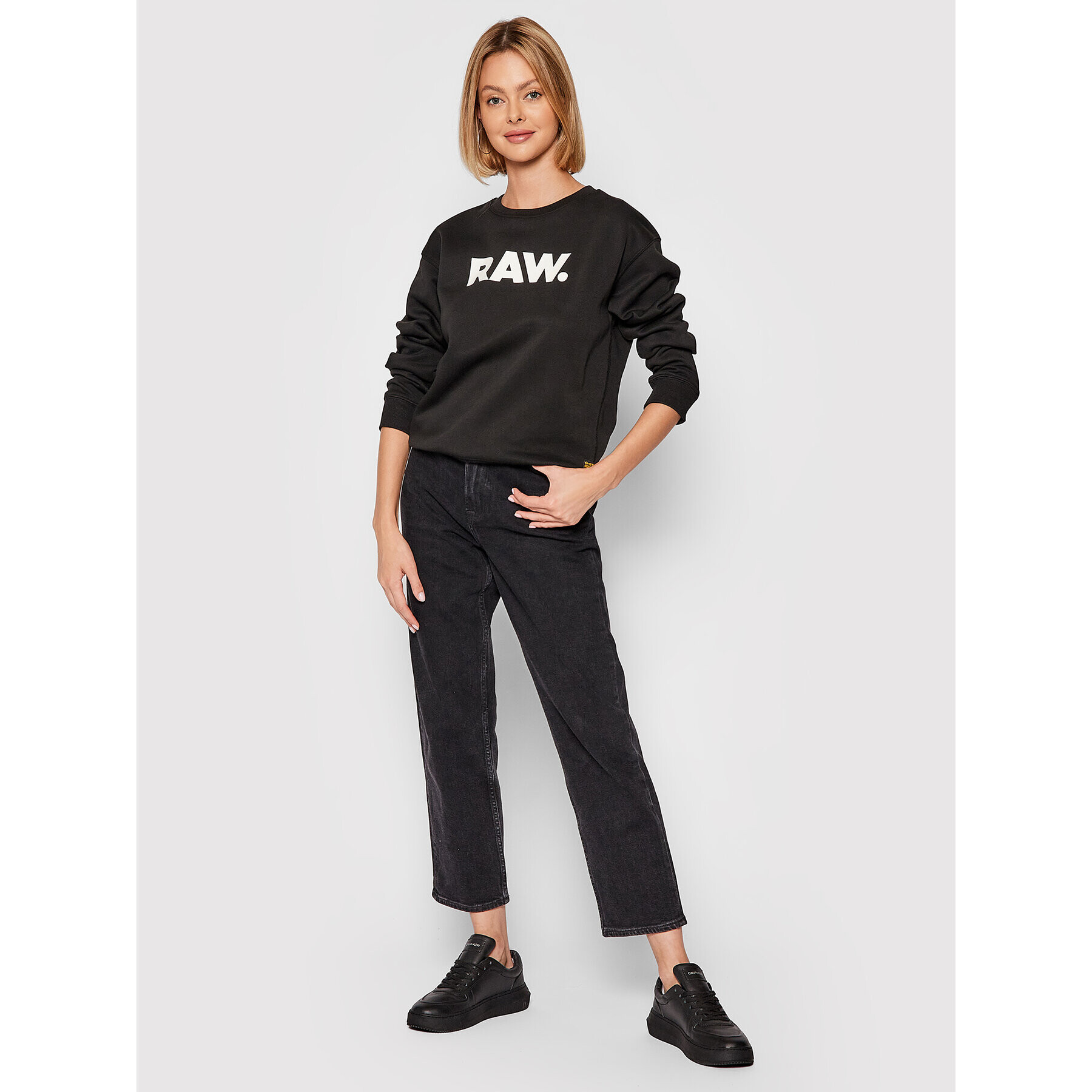 G-Star Raw Суитшърт Premium Core D20759-C235-6484 Черен Regular Fit - Pepit.bg