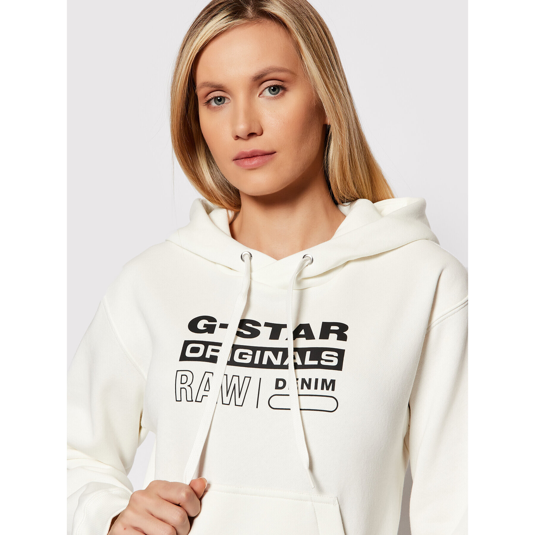 G-Star Raw Суитшърт Premium Core D20760-C235-111 Екрю Regular Fit - Pepit.bg